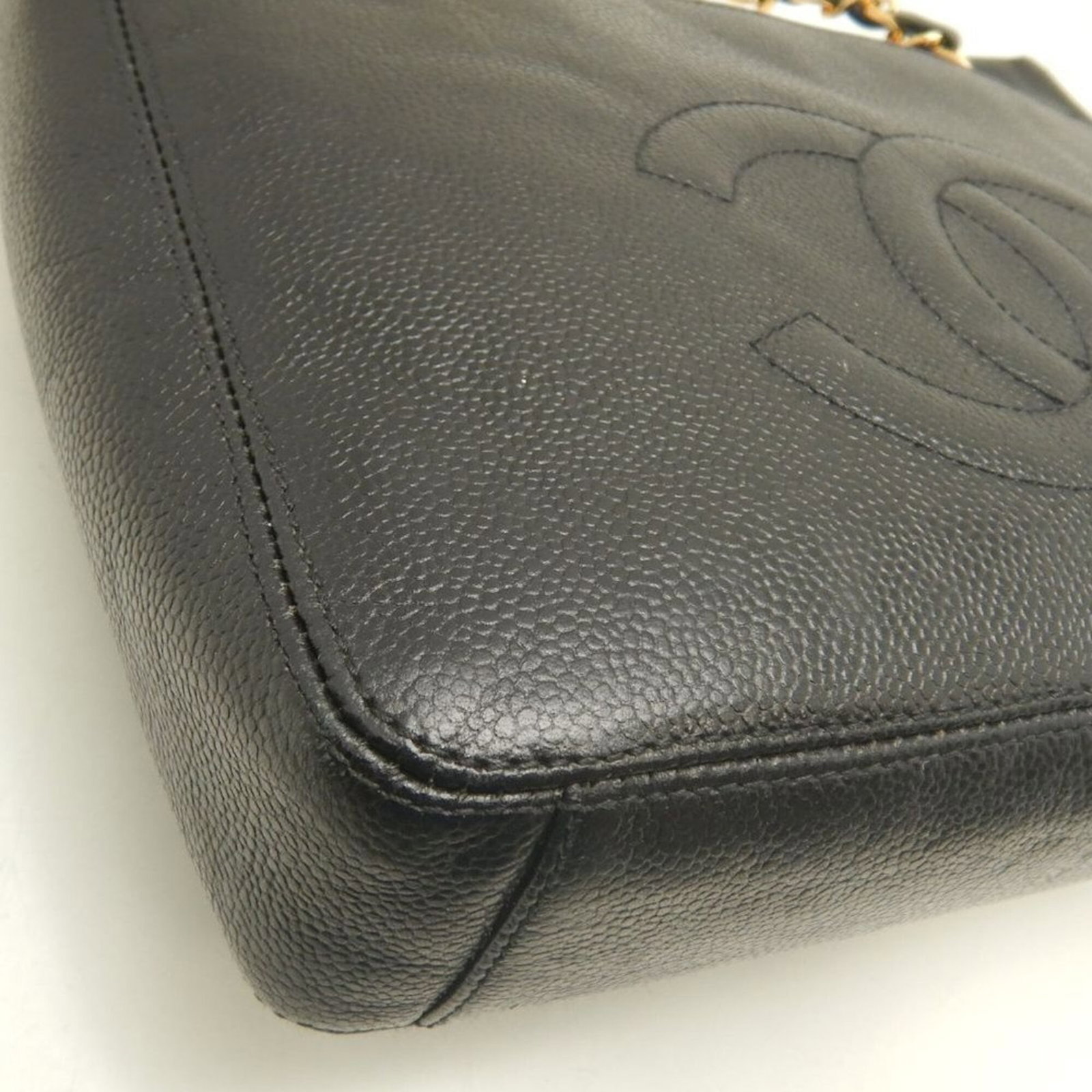 Calfskin Grained Chanel Bag Shoulder - 15