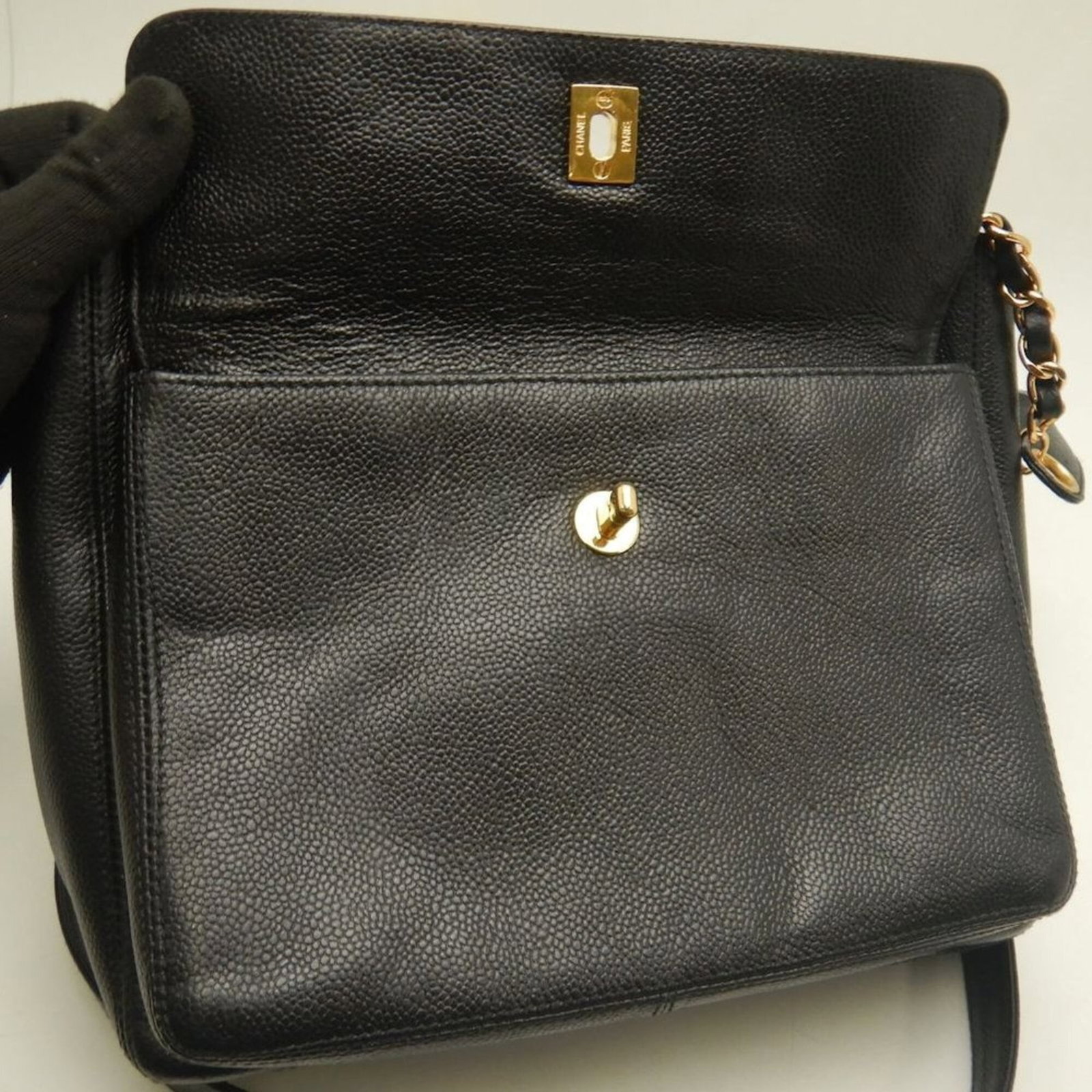 Calfskin Grained Chanel Bag Shoulder - 17