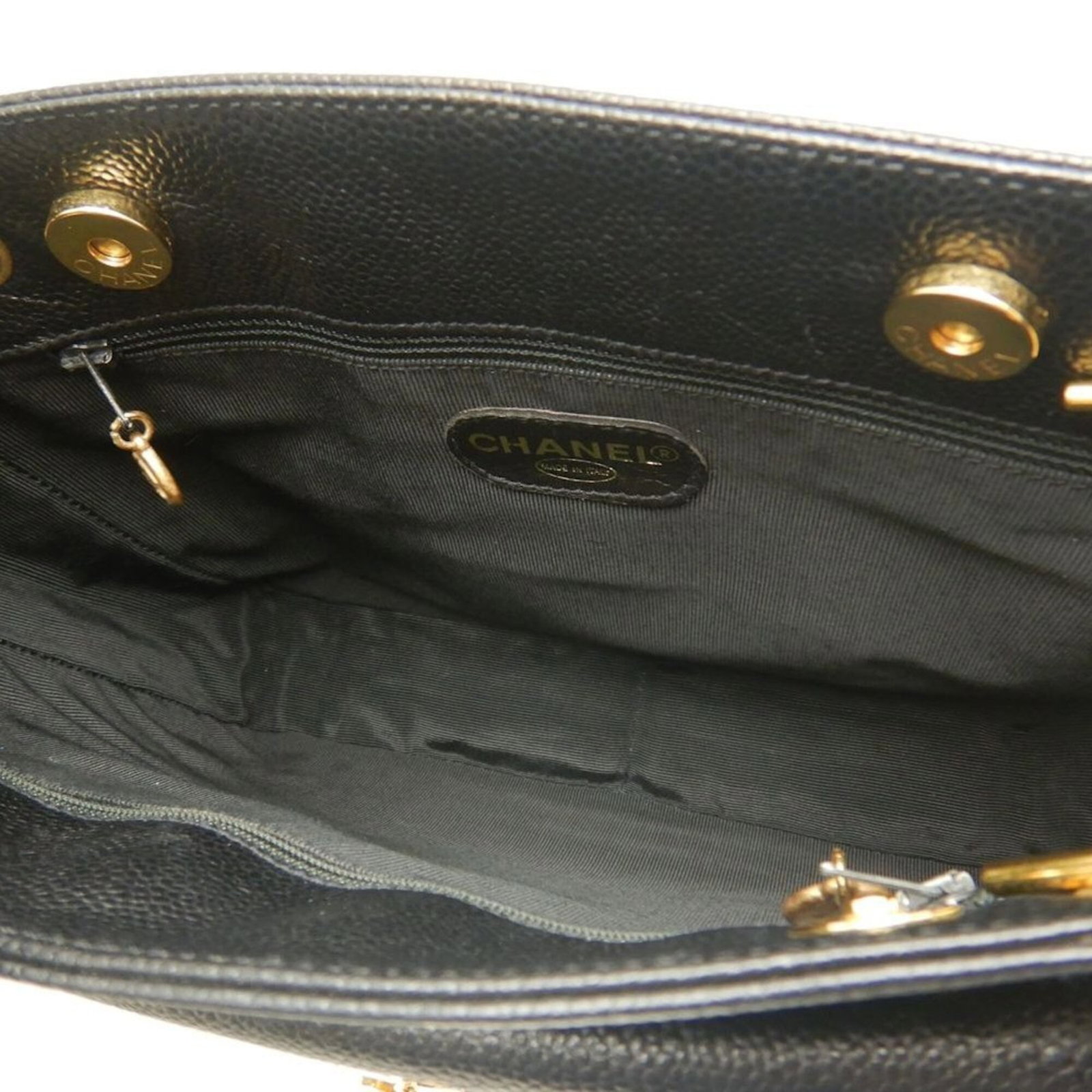 Calfskin Grained Chanel Bag Shoulder - 4