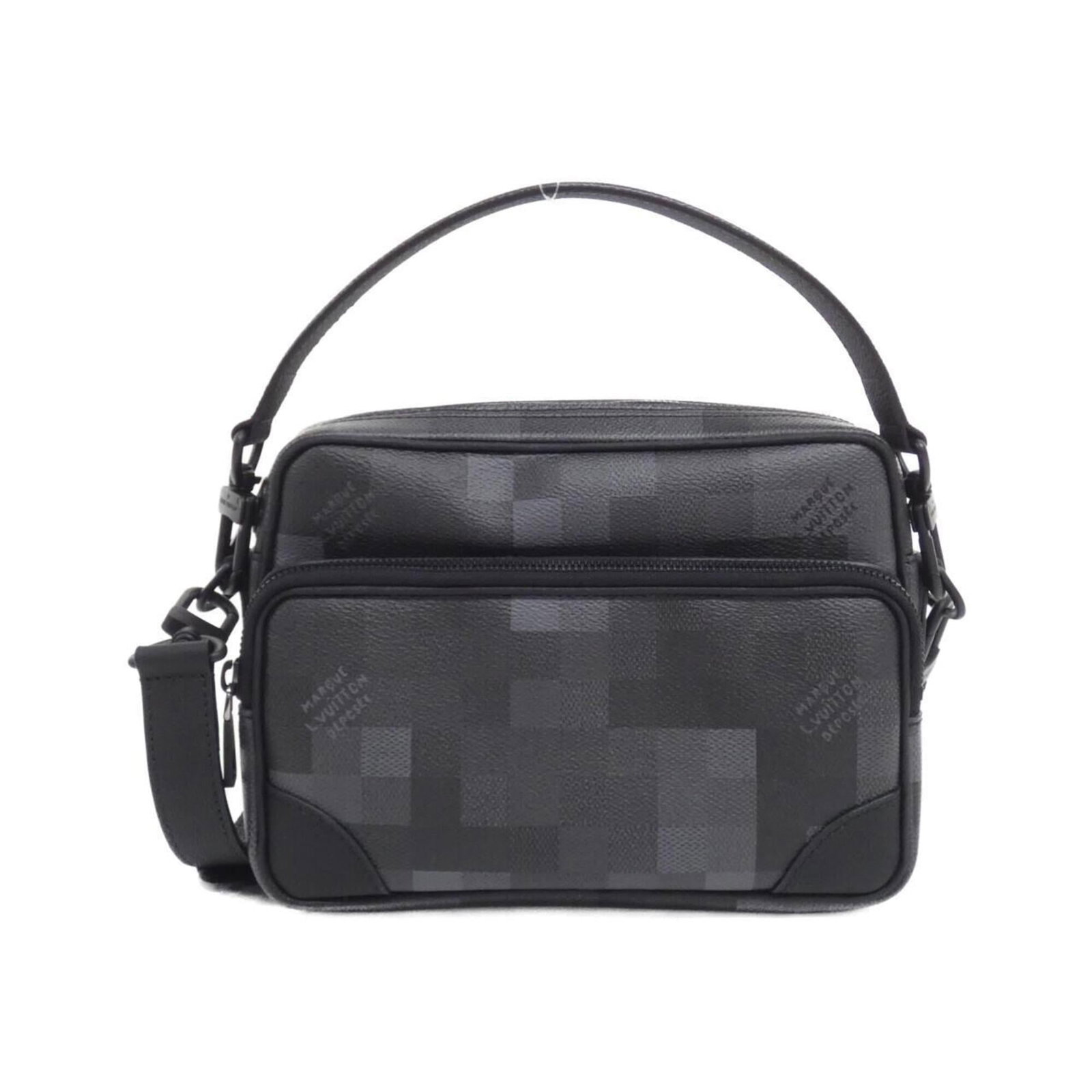 Canvas Coated Louis Vuitton Bag Shoulder: Canvas Coated Louis Vuitton Bag Shoulder Canvas Coated Louis Vuitton Bag Shoulder: A sleek and sophisticated shoulder bag made from coated canvas, featuring a classic design with a silver-tone buckle 