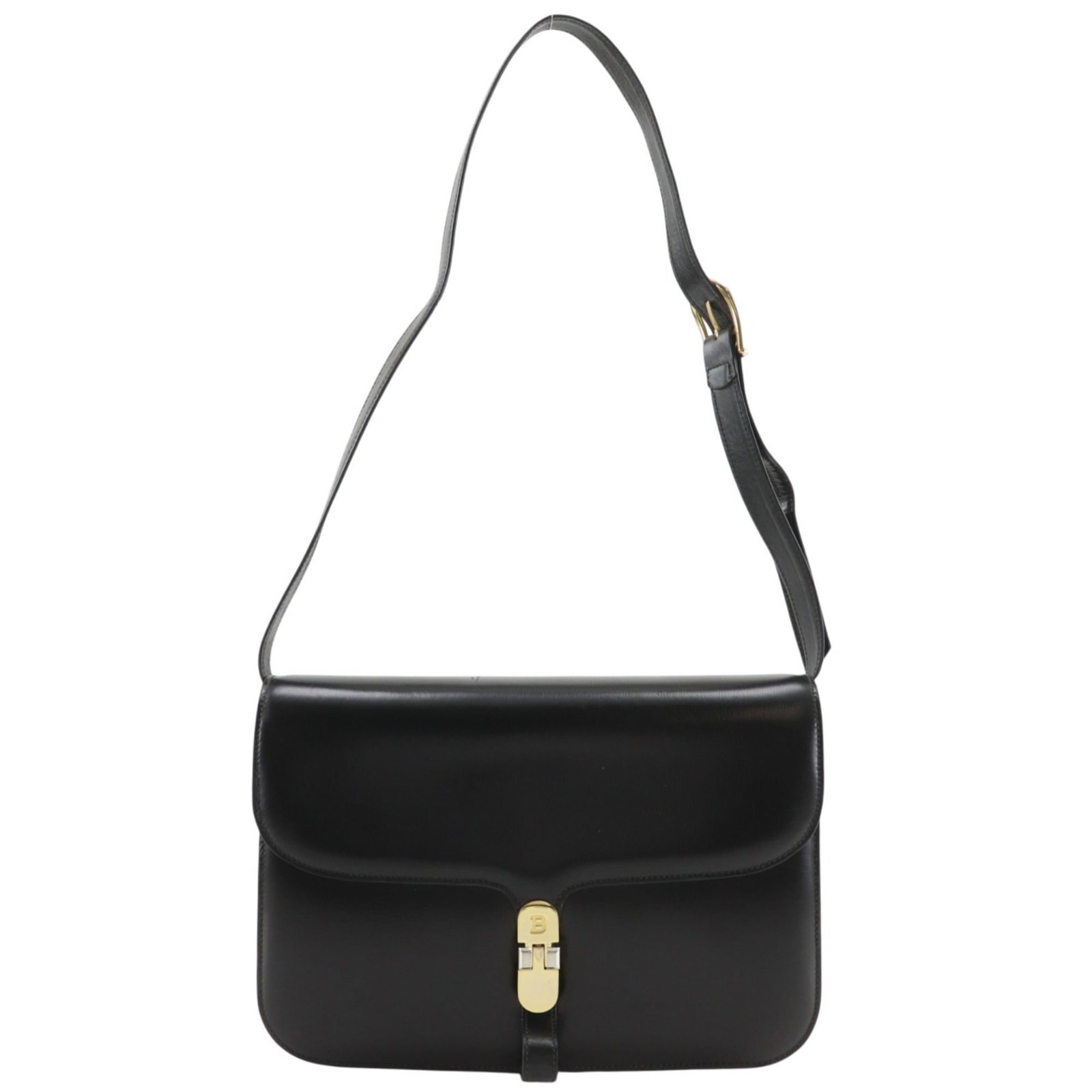Bag Leather Bally Shoulder: Bag Leather Bally Shoulder Bally's black leather shoulder bag boasts a sleek design with a 35cm strap drop, perfect for a stylish and versatile accessory. Made from high-quality calfskin leather, this