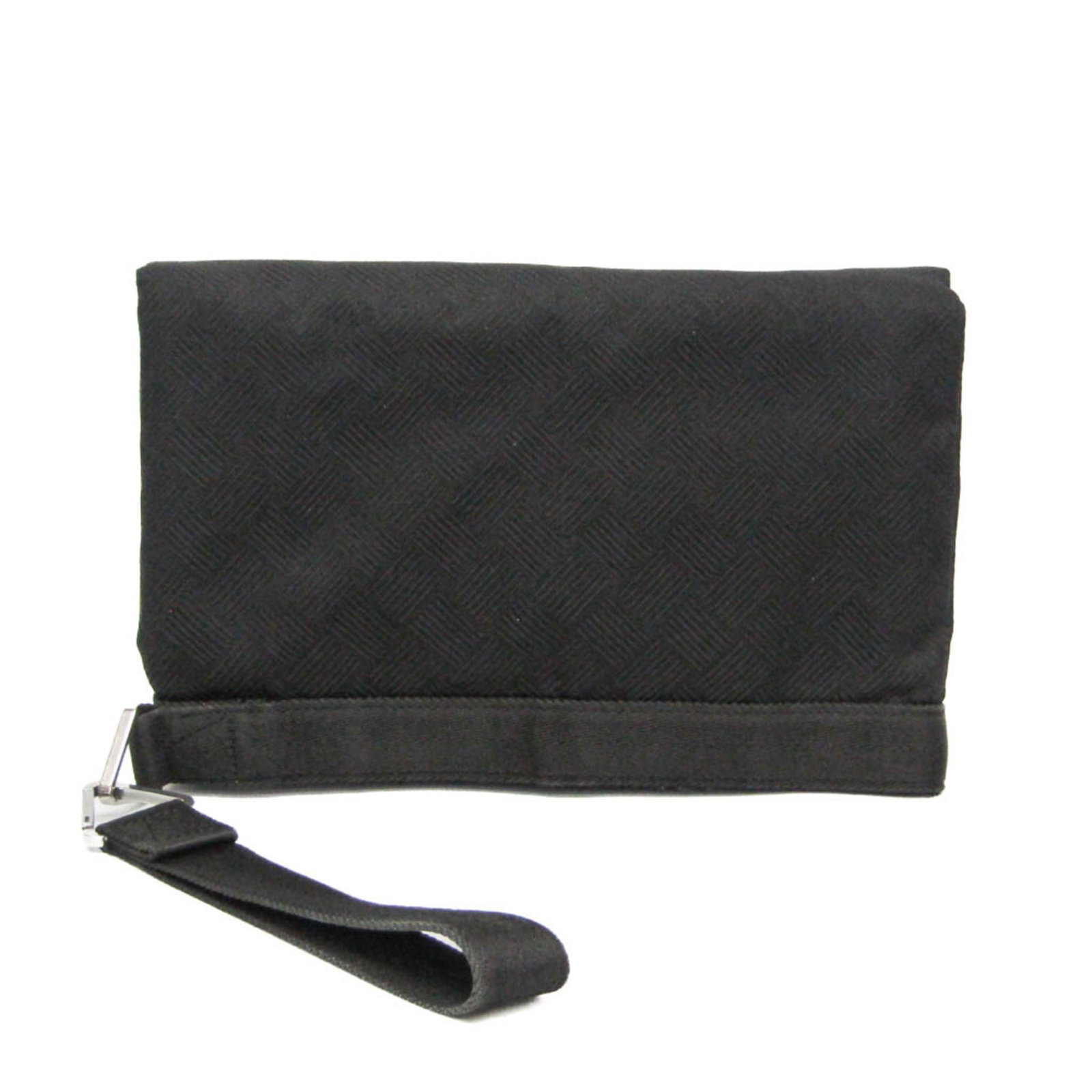 Clutch Bag Nylon By Bottega: Clutch Bag Nylon By Bottega Bottega Veneta's Clutch Bag is a sleek and modern accessory made from durable nylon. Featuring a striking black color and a convenient velcro closure, this clutch bag is a