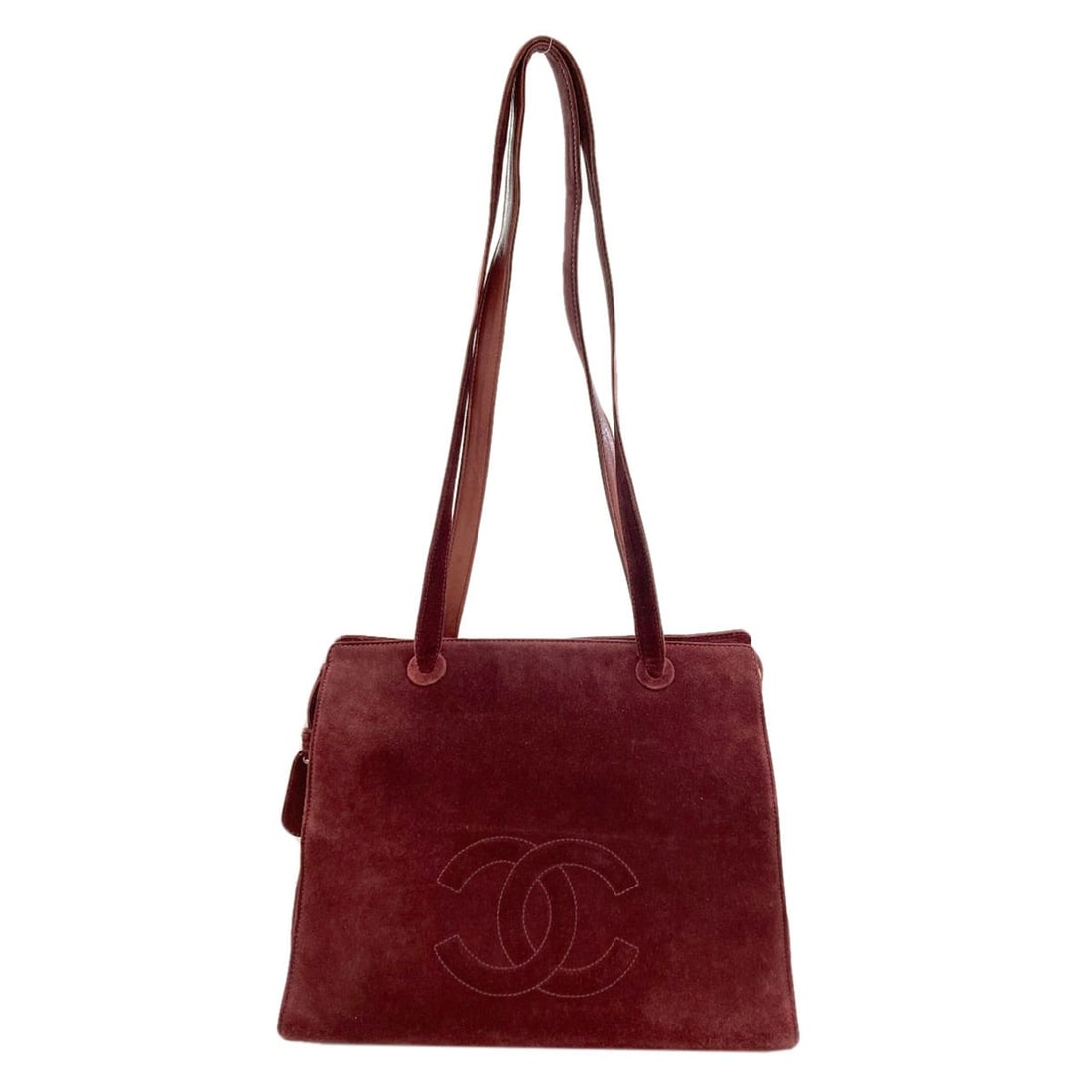 Chanel Coco Mark Goldhardware Tote Bag Suede: Chanel Coco Mark Goldhardware Tote Bag Suede Item Specifics: Brand: CHANEL Style: Tote Bag Color: Red Type: Tote Bag Exterior Color: Red Exterior Material: Suede Product Disclaimer: Pre-owned unless