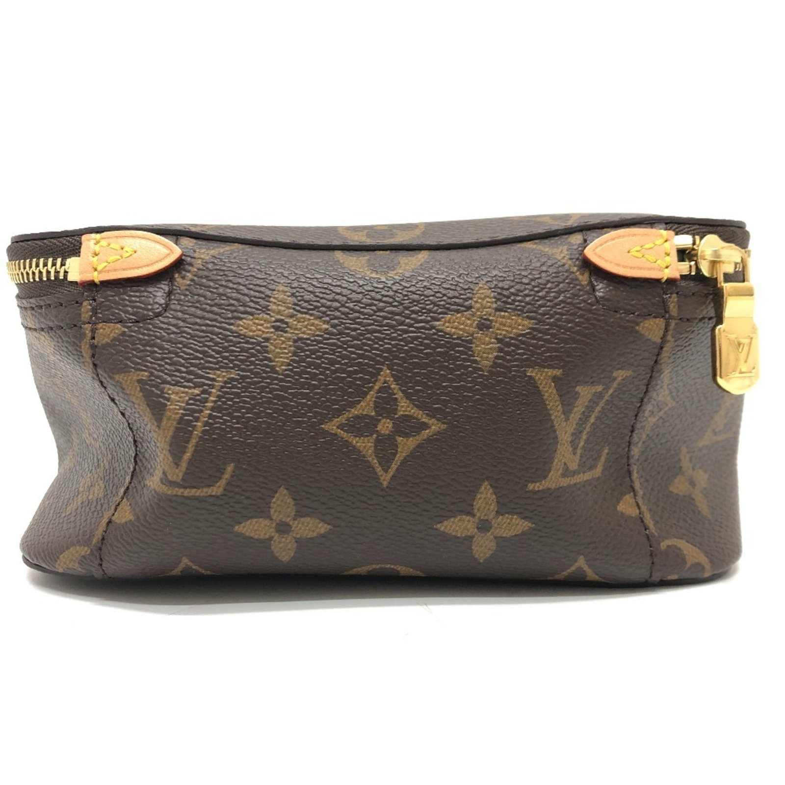 Monogram Pouch Louis Vuitton: Monogram Pouch Louis Vuitton Monogram Pouch Louis Vuitton in Brown with Gold Hardware. This stylish pouch features the iconic Louis Vuitton monogram pattern in a rich brown color, complemented by
