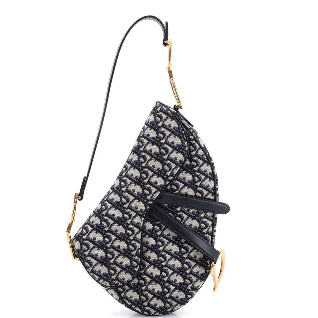 Canvas Oblique Medium Saddle Handbag Dior Christian: Canvas Oblique Medium Saddle Handbag Dior Christian Canvas Oblique Medium Saddle Handbag Dior Christian - A stylish and versatile shoulder bag with a classic oblique design, featuring a blue canvas