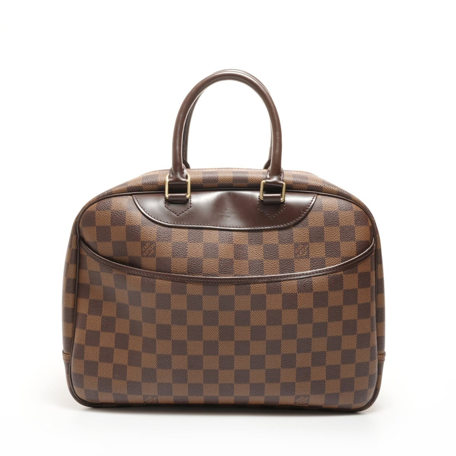 Boston Bag Handbag Louis Vuitton: Boston Bag Handbag Louis Vuitton Boston Bag Handbag Louis Vuitton is made of brown Damier, a classic and timeless design. Measuring 25cm x 35cm x 13cm, this stylish handbag features a 16cm drop handle