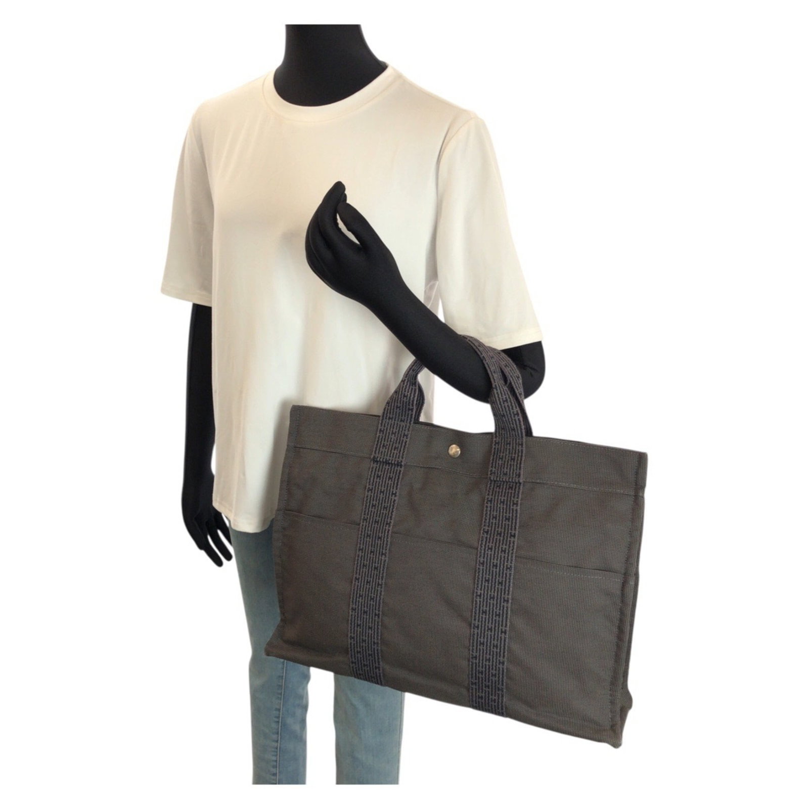 Polyamide Polyester Bag Tote Handbag Hermes - 6