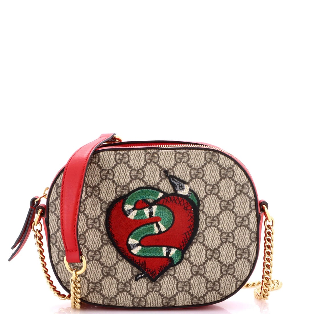 Gucci Crossbody Embroidered GG Coated Mini Canvas: Gucci Crossbody Embroidered GG Coated Mini Canvas This Gucci Crossbody Embroidered GG Coated Mini Canvas bag features a classic design with a chain crossbody strap and embroidered GG logo, all on a st