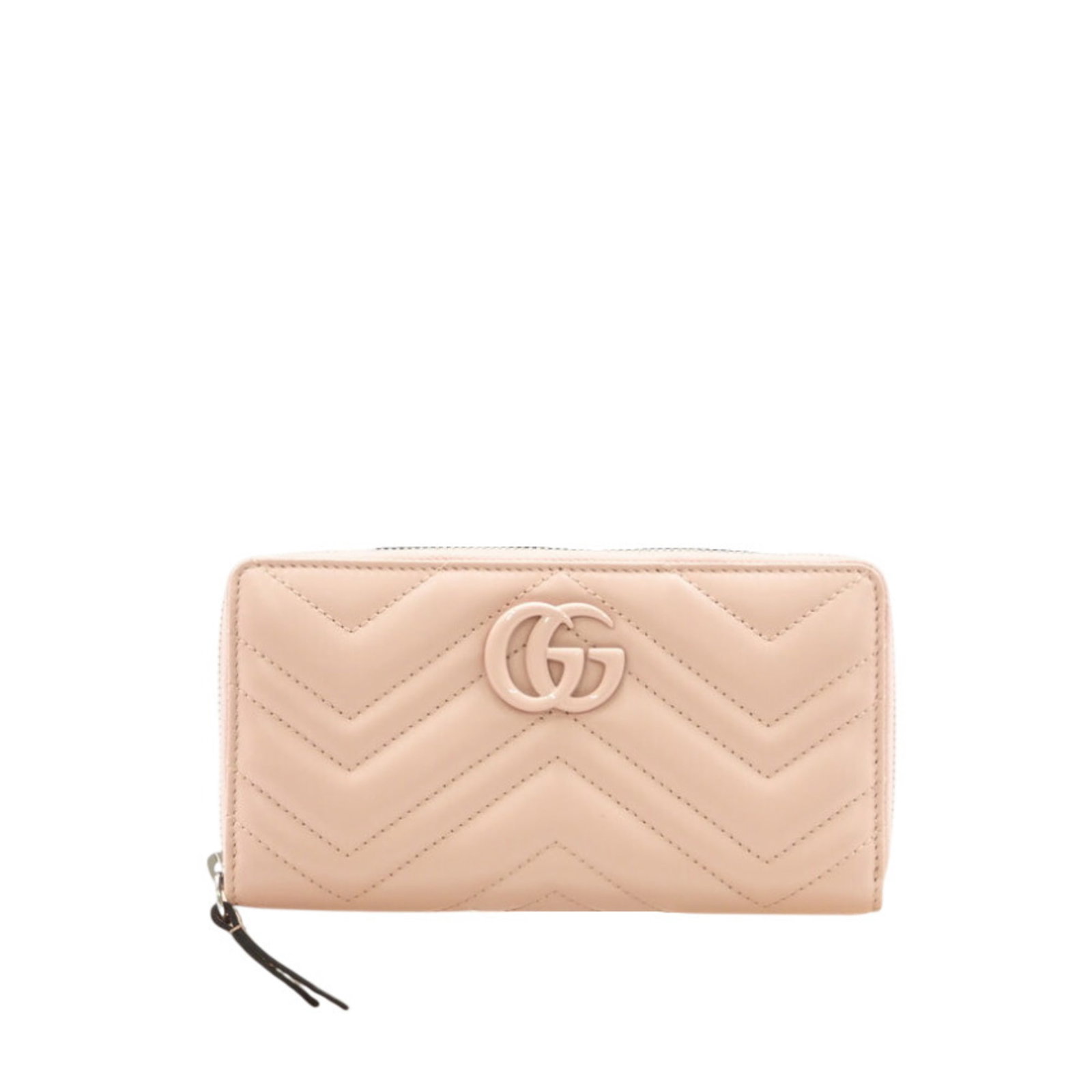 Gucci Long Wallet (Bi-Fold) Leather: Gucci Long Wallet (Bi-Fold) Leather Pink Gucci Long Wallet (Bi-Fold) Leather is made from high-quality leather and features a bi-fold design. It measures 10cm x 18.5cm x 2cm and has a distinctive pink