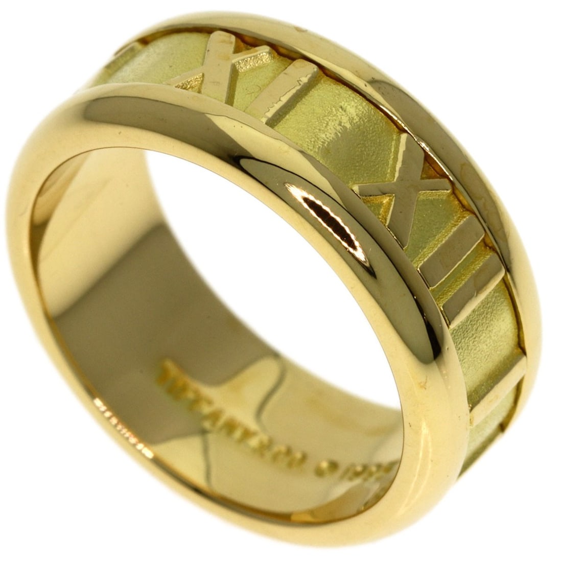 Atlas Ring Tiffany&Co. K18 Yellow Gold: Atlas Ring Tiffany&Co. K18 Yellow Gold K18 Yellow Gold Atlas Ring from Tiffany&Co. - A stunning gold ring featuring the iconic Atlas design, crafted from high-quality K18 yellow gold. This 4.25 US rin