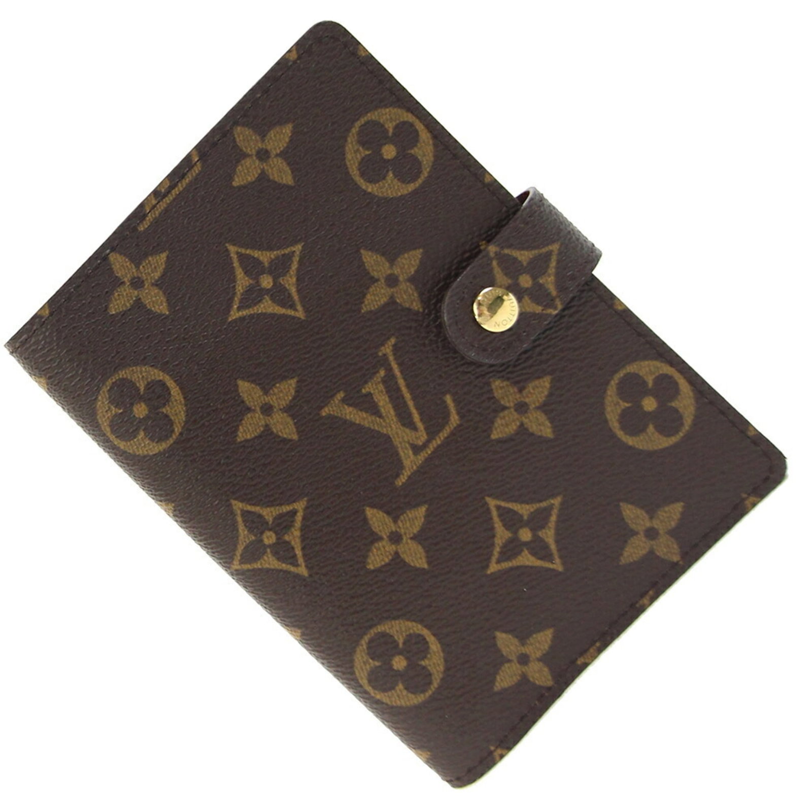 R20005 Louis Vuitton Planner Binder Monogram Cover 6-Ring Louis Vuitton: R20005 Louis Vuitton Planner Binder Monogram Cover 6-Ring Louis Vuitton Compact Louis Vuitton Planner Binder Monogram Cover with 6-Ring Mechanism, measuring 14.5cm x 10.5cm, features the iconic