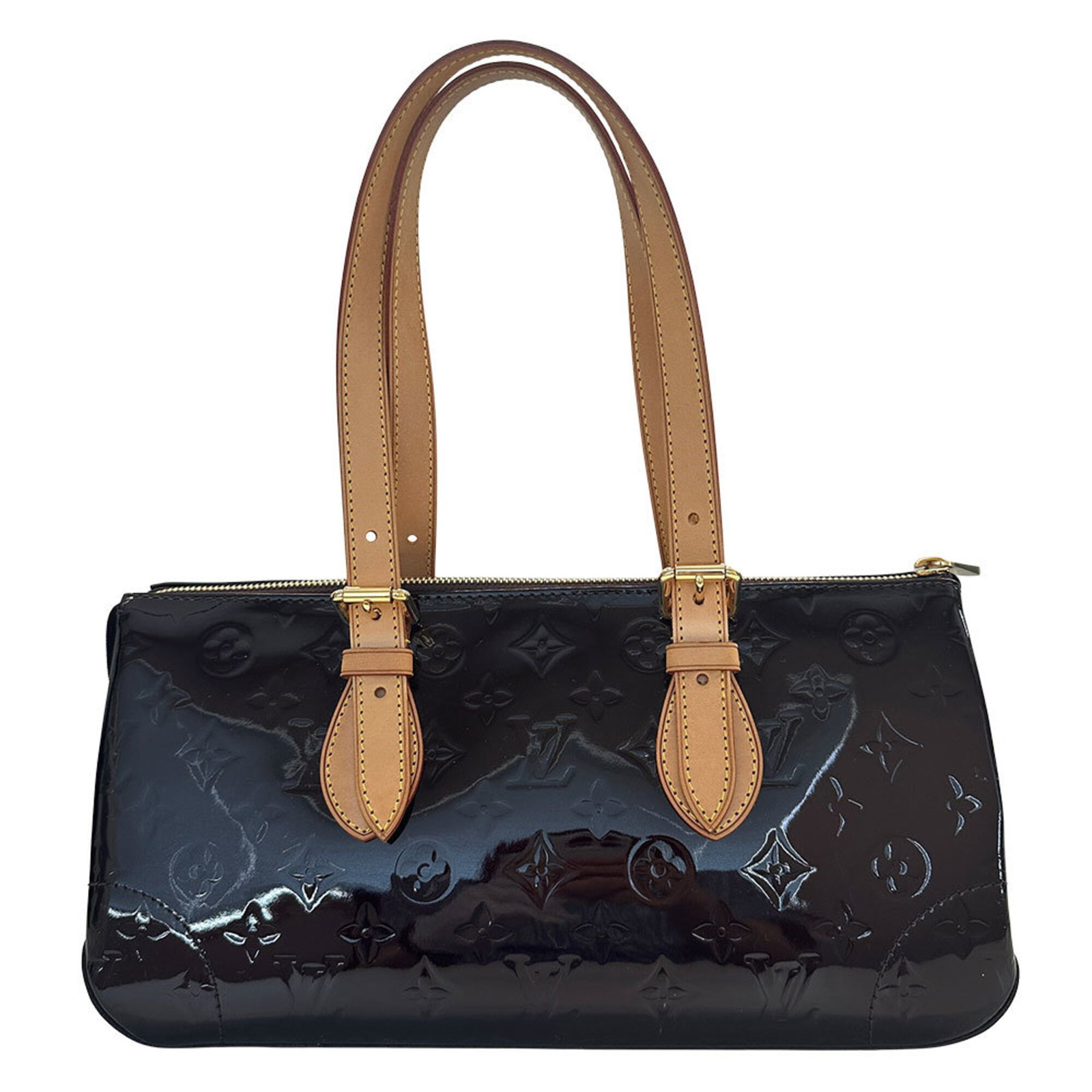 Louis Vuitton Handbag Shoulder Bag Tote Bag Monogram Vernis: Louis Vuitton Handbag Shoulder Bag Tote Bag Monogram Vernis Monogram Vernis, a signature Louis Vuitton pattern, adorns this elegant shoulder bag tote bag. Measuring 16cm x 33cm x 13.5cm, it features