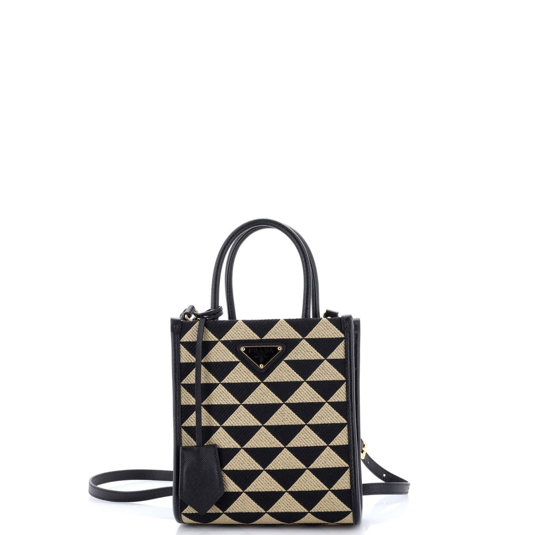 Jacquard Mini Tote Shopper Symbole Prada (1 of 6)