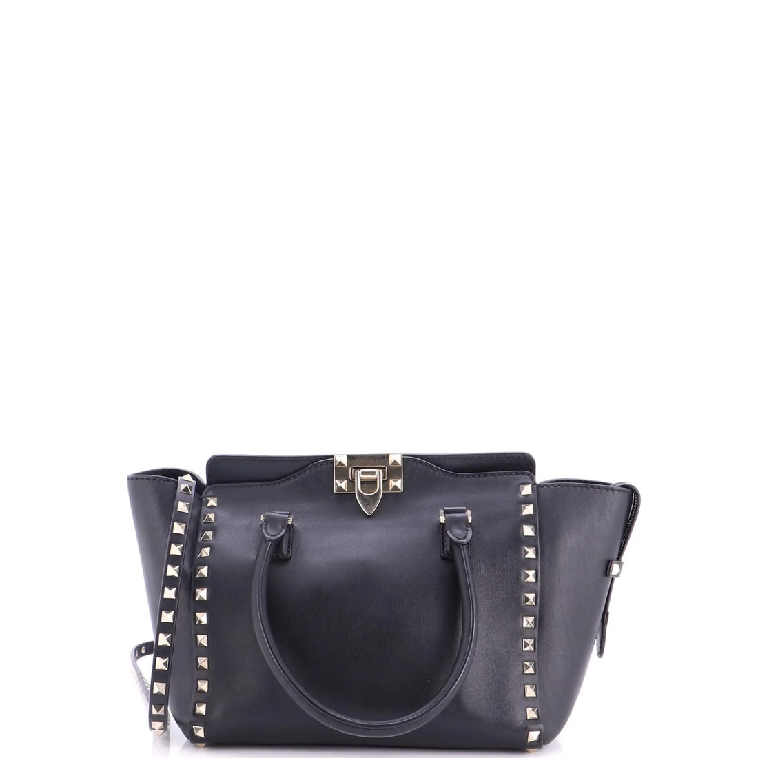 Tote rigid leather small Valentino Garavani Rockstud (1 of 6)