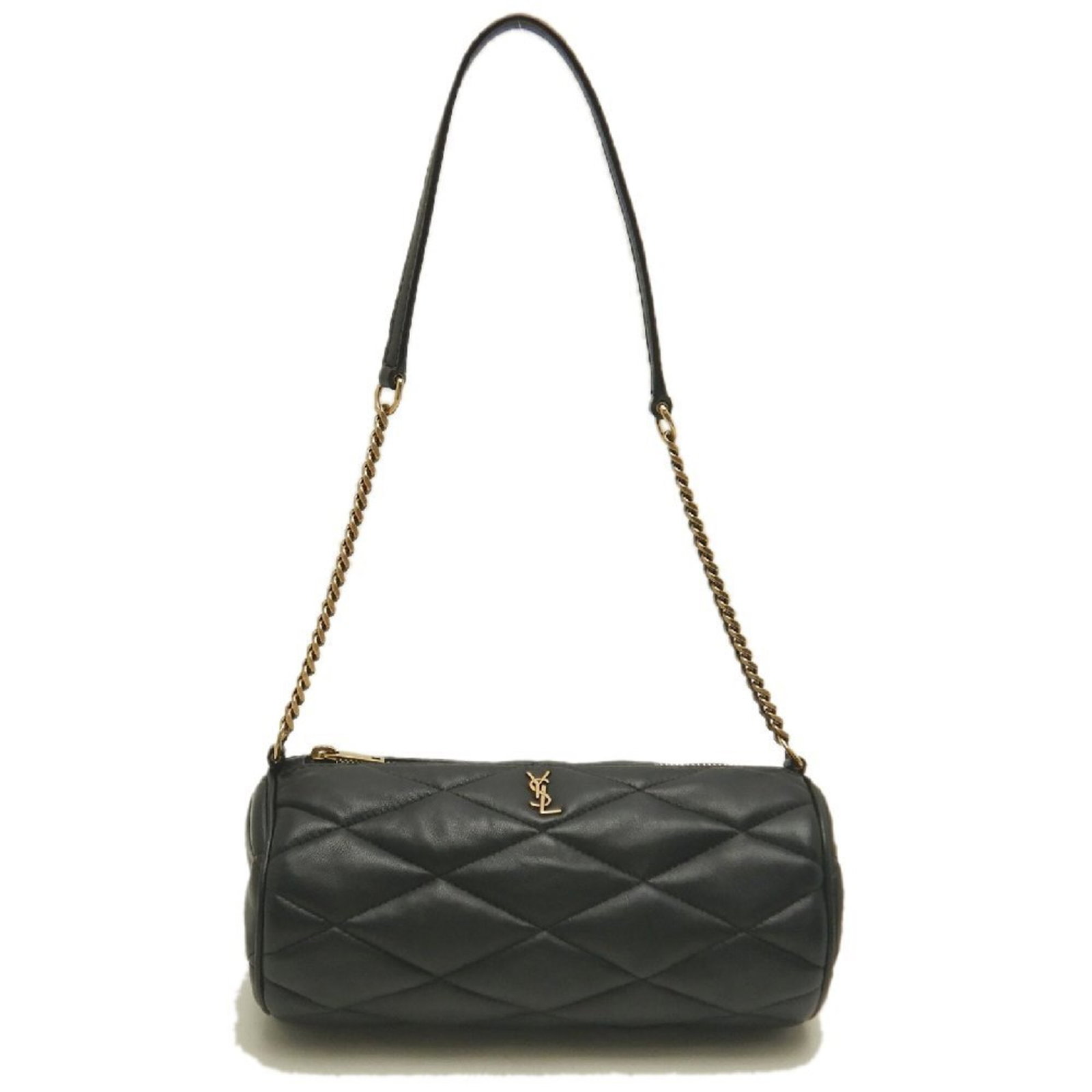 Laurent Saint Bag Leather Shoulder: Laurent Saint Bag Leather Shoulder The Saint Laurent Leather Shoulder Bag is a stylish and compact accessory, featuring a lambskin lamellar closure and adjustable straps. Its sleek design and luxuriou