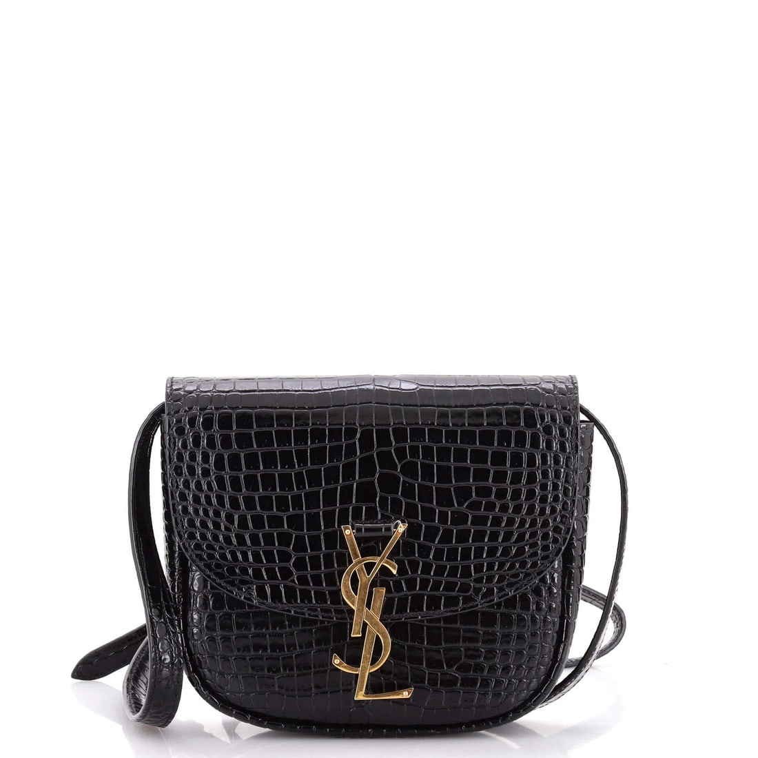 Small Crocodile Leather Embossed Bag Saint Laurent Kaia (1 of 6)