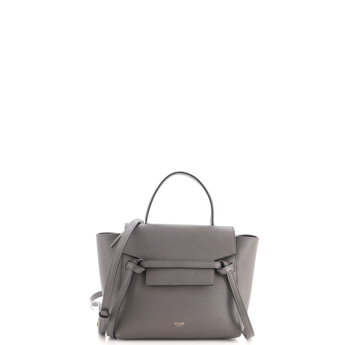 Nano Celine Belt Bag Textured Leather: Nano Celine Belt Bag Textured Leather The Celine Belt Bag Textured Leather is a stylish and versatile accessory, featuring a textured leather exterior in a sleek gray color. With its compact nano size