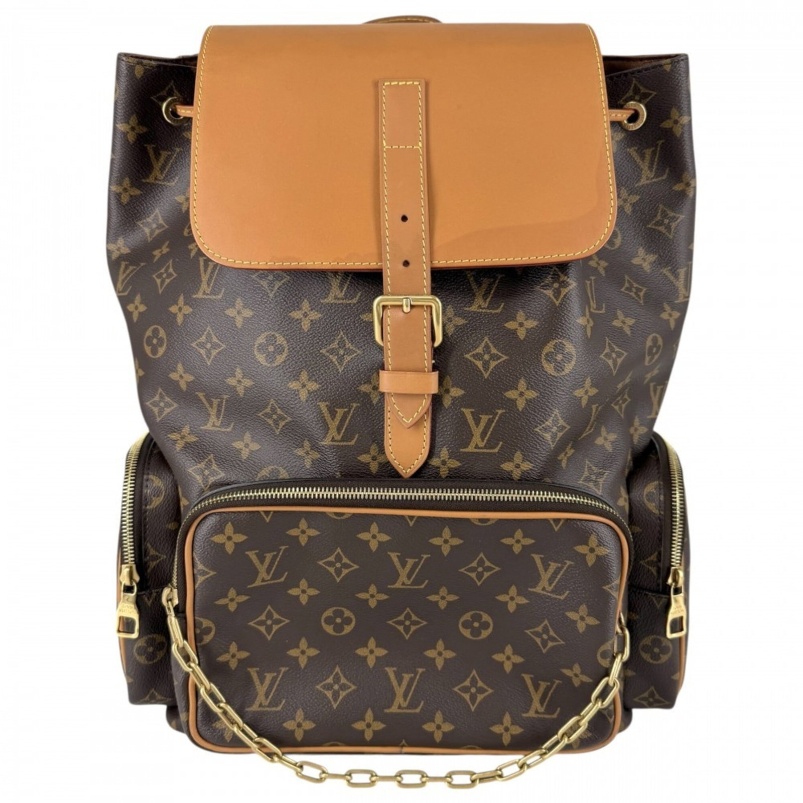 Vuitton Louis Monogram Backpack: Vuitton Louis Monogram Backpack Brown Louis Vuitton Monogram Backpack, 45cm x 35cm x 18cm, made with the iconic monogram pattern, a classic design element of the Louis Vuitton brand. This stylish back