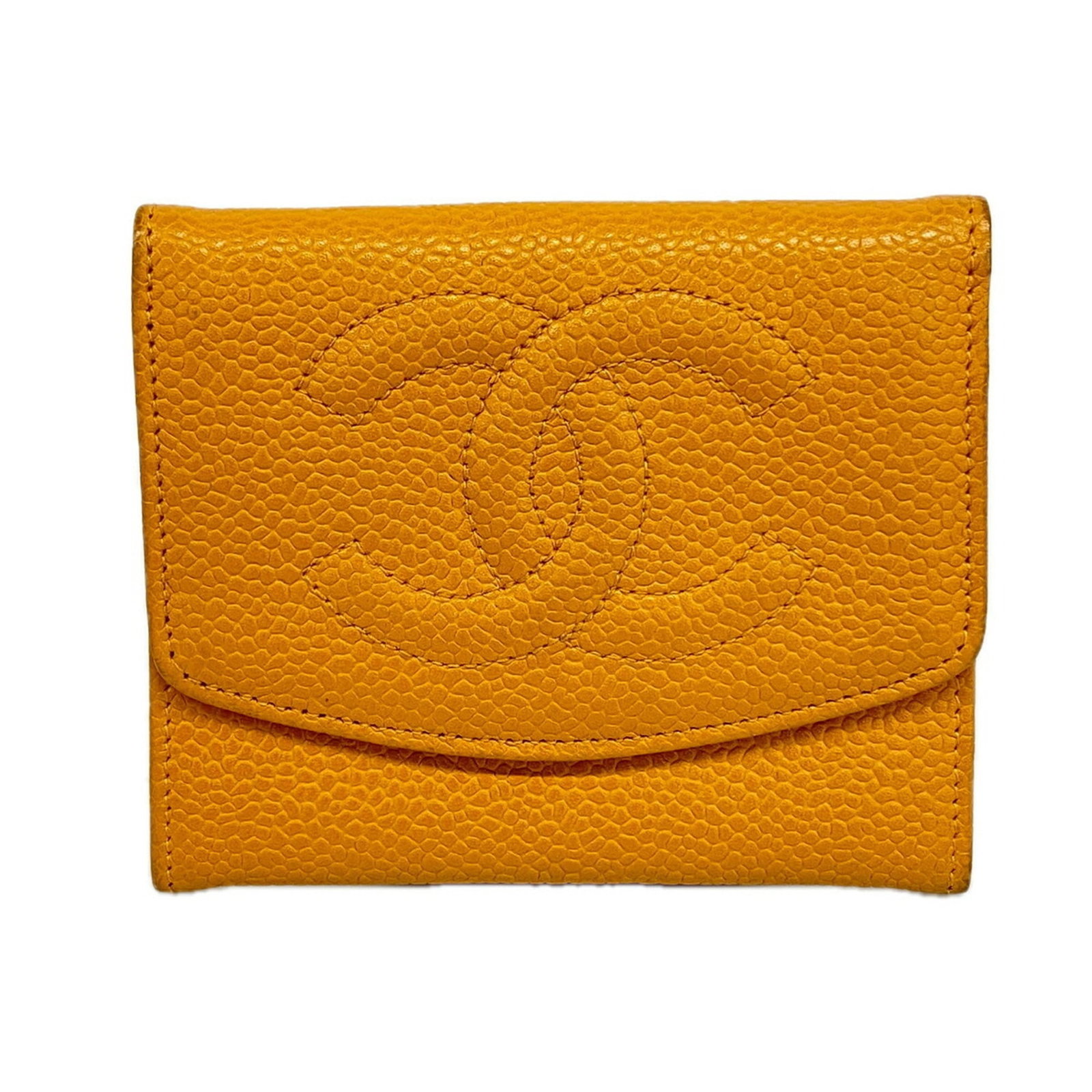 Coin Case Grained Calfskin by Chanel: Coin Case Grained Calfskin by Chanel Coin Case Grained Calfskin by Chanel is a stylish and compact accessory, measuring 8cm x 9.5cm x 1.5cm. Its grained calfskin material adds a touch of