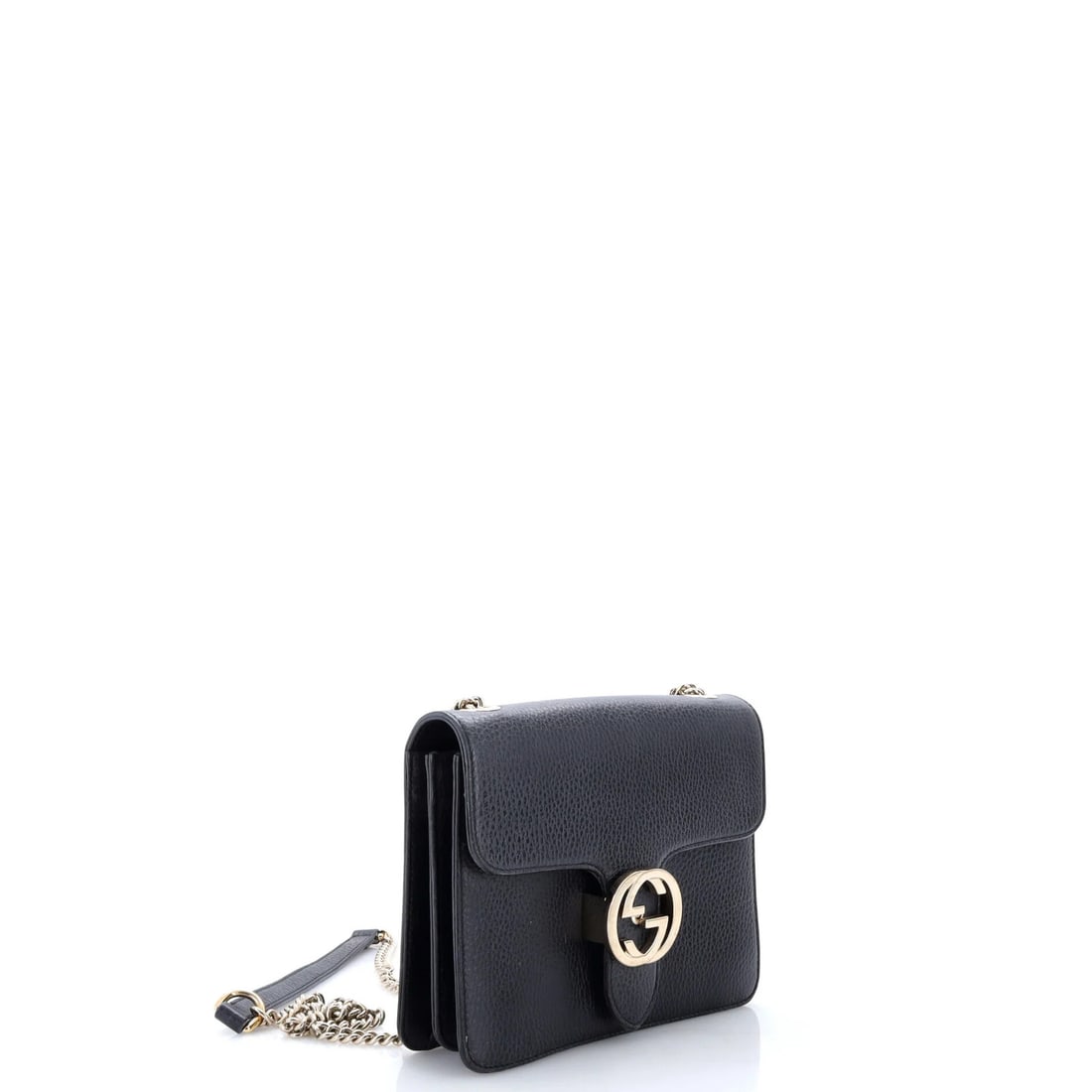 Shoulder Bag Leather Small Interlocking Gucci - 2