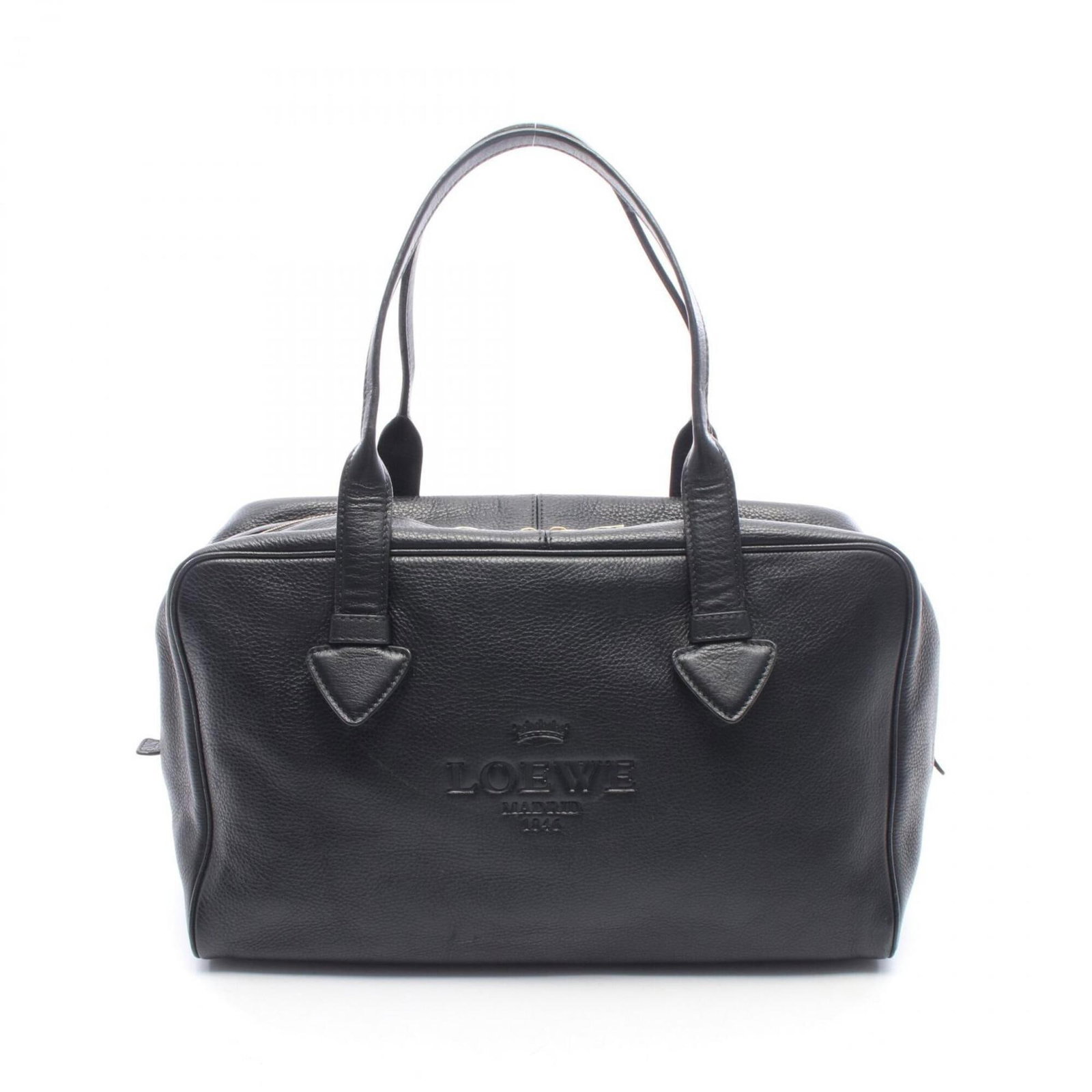 Handbag Leather Handbag: Handbag Leather Handbag Black leather handbag with dimensions 23cm x 34cm x 14.5cm, featuring a classic design and premium leather material. The bag's sleek black color and precise measurements make