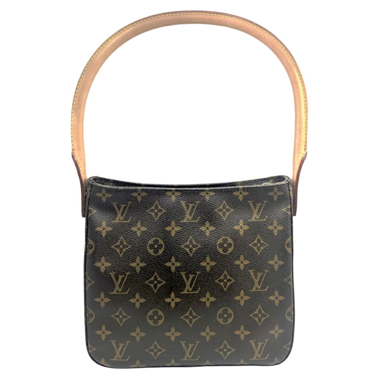 Shoulder Bag Monogram Louis Vuitton: Shoulder Bag Monogram Louis Vuitton Brown Louis Vuitton Monogram Shoulder Bag with classic design and signature monogram pattern, available in a compact 22cm x 24cm x 10cm size. Made from high-quality