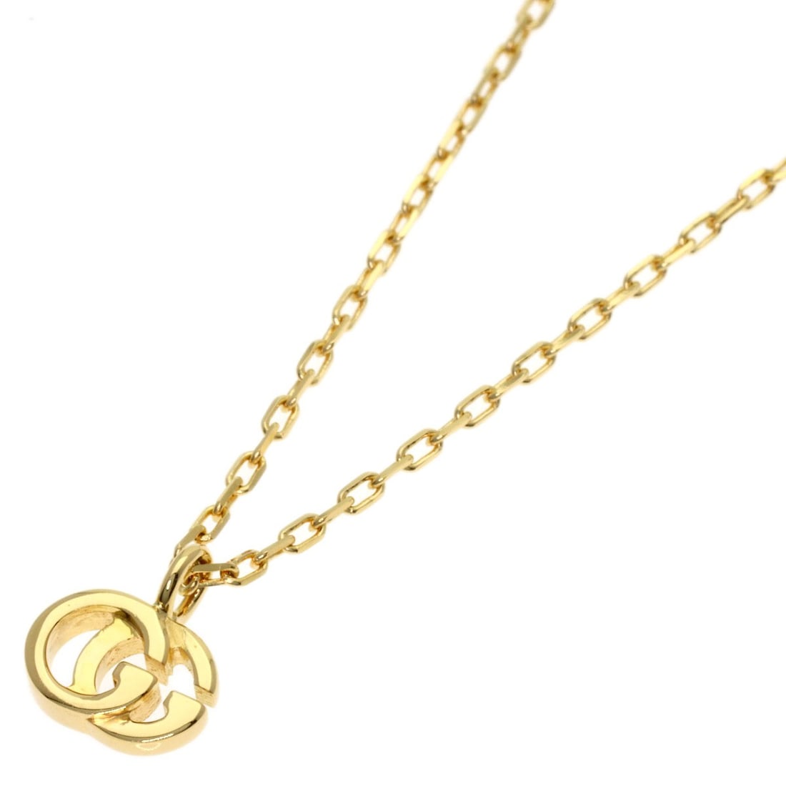 K18 Yellow Gold Gucci Gg Running Necklace: K18 Yellow Gold Gucci Gg Running Necklace K18 Yellow Gold Gucci Gg Running Necklace, a sleek and sophisticated accessory, boasts a striking gold finish and a 16.5-inch length, making it a versatile ad