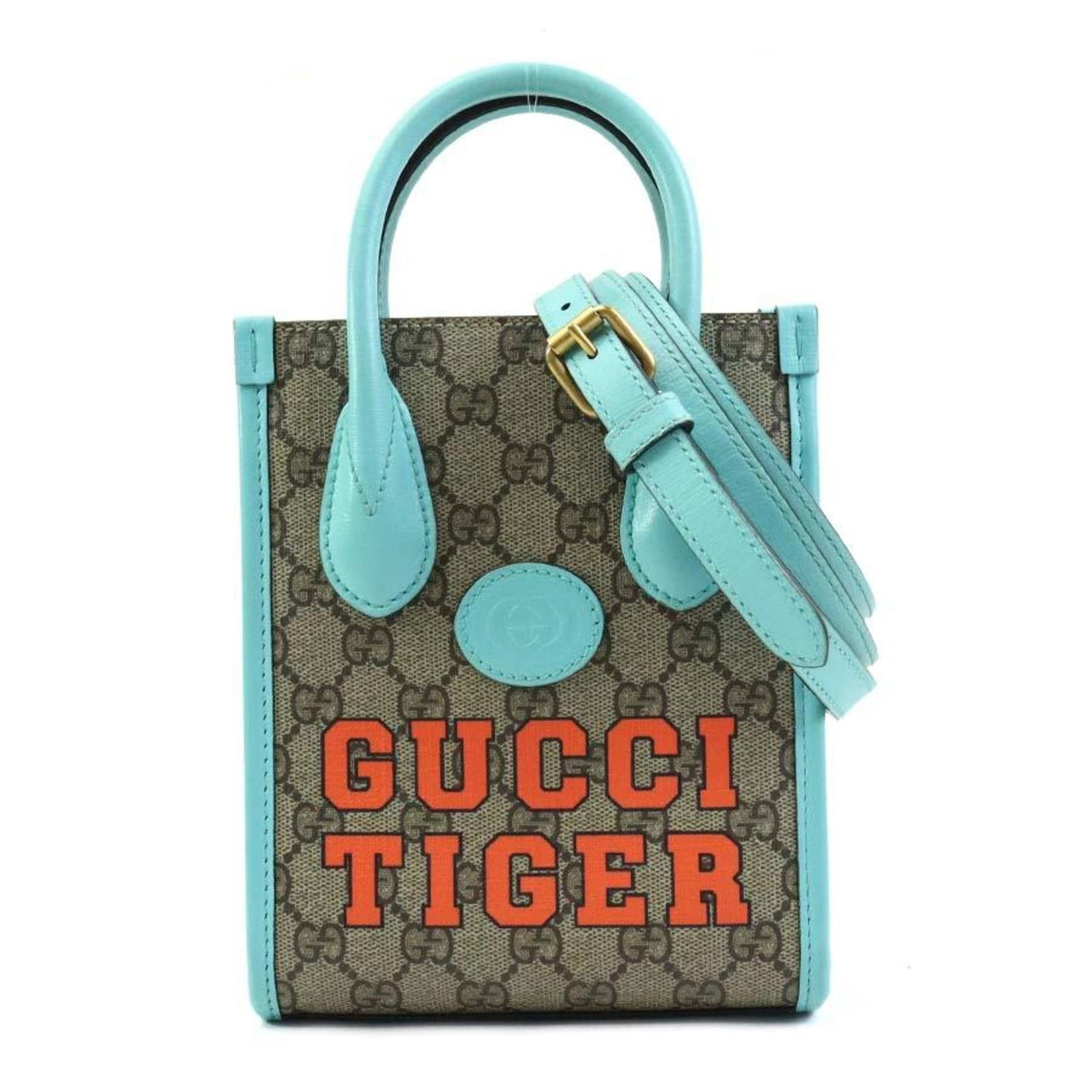 Gucci Supreme Handbag Gg Bag Shoulder: Gucci Supreme Handbag Gg Bag Shoulder Gucci Supreme Handbag Gg Bag Shoulder is a stylish blue and brown shoulder bag made with GG Supreme material, featuring a signature design. The bag measures 19.5c