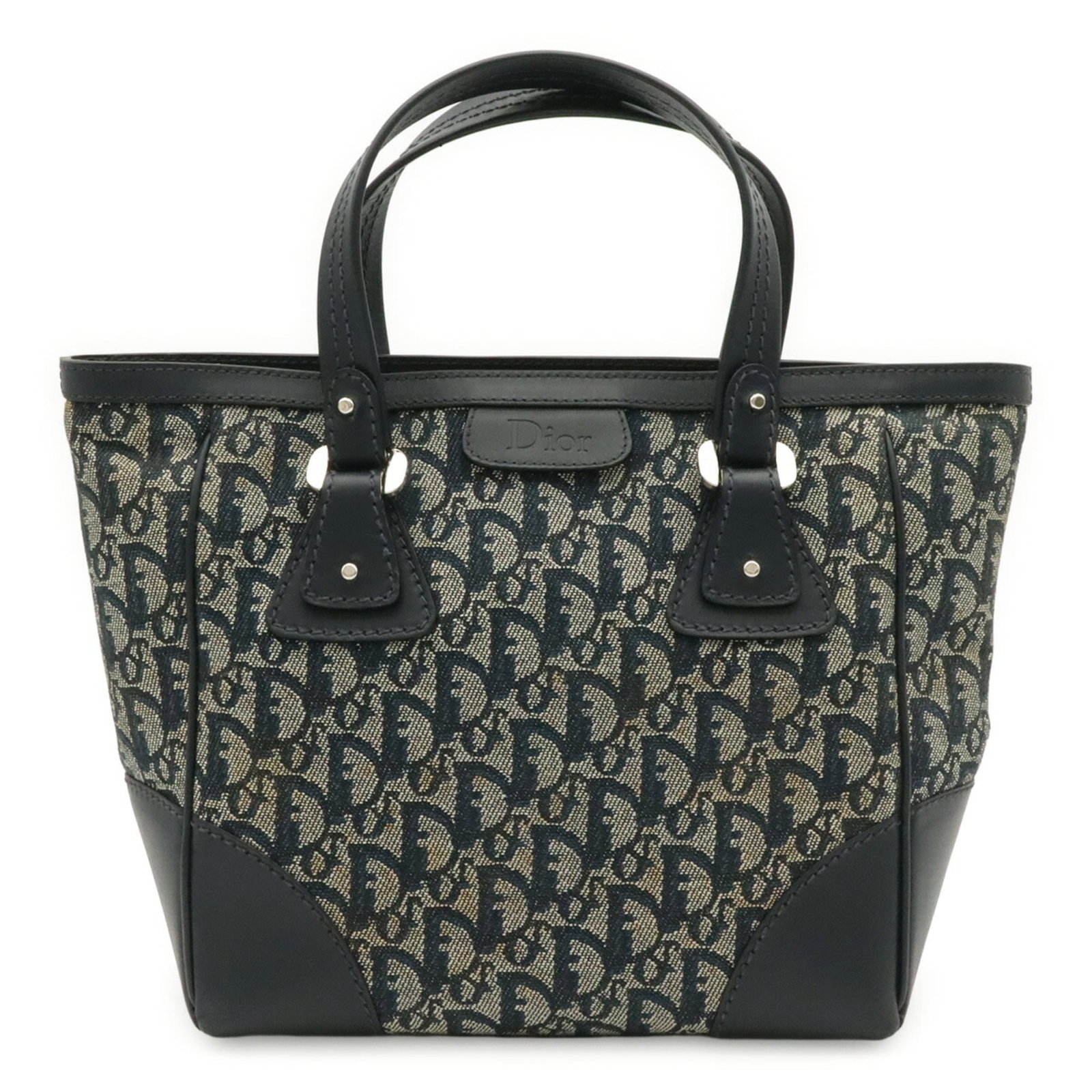 Trotter Handbag Tote Christian Dior: Trotter Handbag Tote Christian Dior Trotter Handbag Tote Christian Dior - A stylish navy tote bag from the iconic Christian Dior brand, featuring the Trotter design. Measuring 24cm x 34cm x 9.5cm,