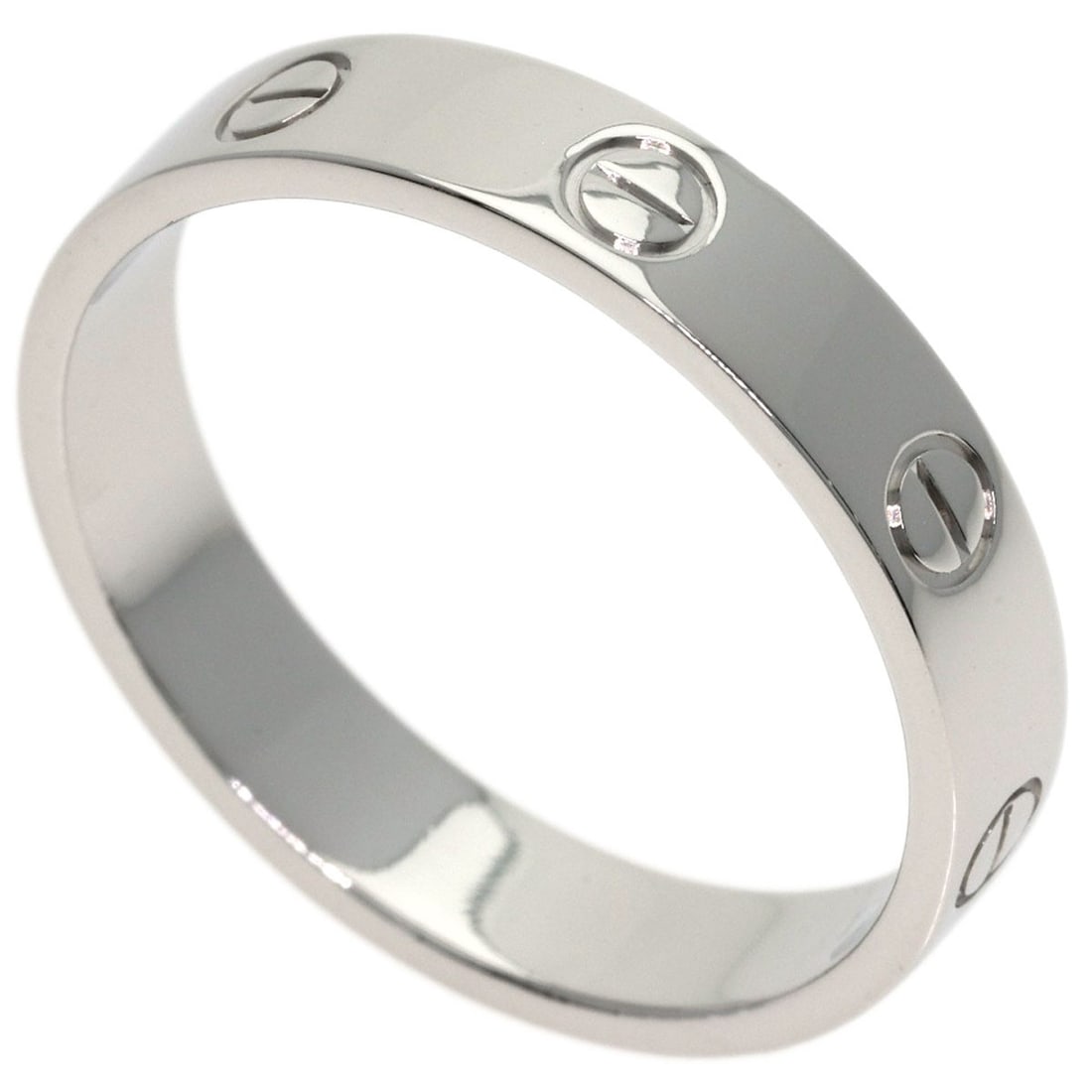 Cartier Mini Love Ring #59 Ring Platinum Pt950: Cartier Mini Love Ring #59 Ring Platinum Pt950 Platinum PT950 Cartier Mini Love Ring #59 is a sleek and sophisticated silver-plated ring featuring a signature from the renowned French luxury brand. Th