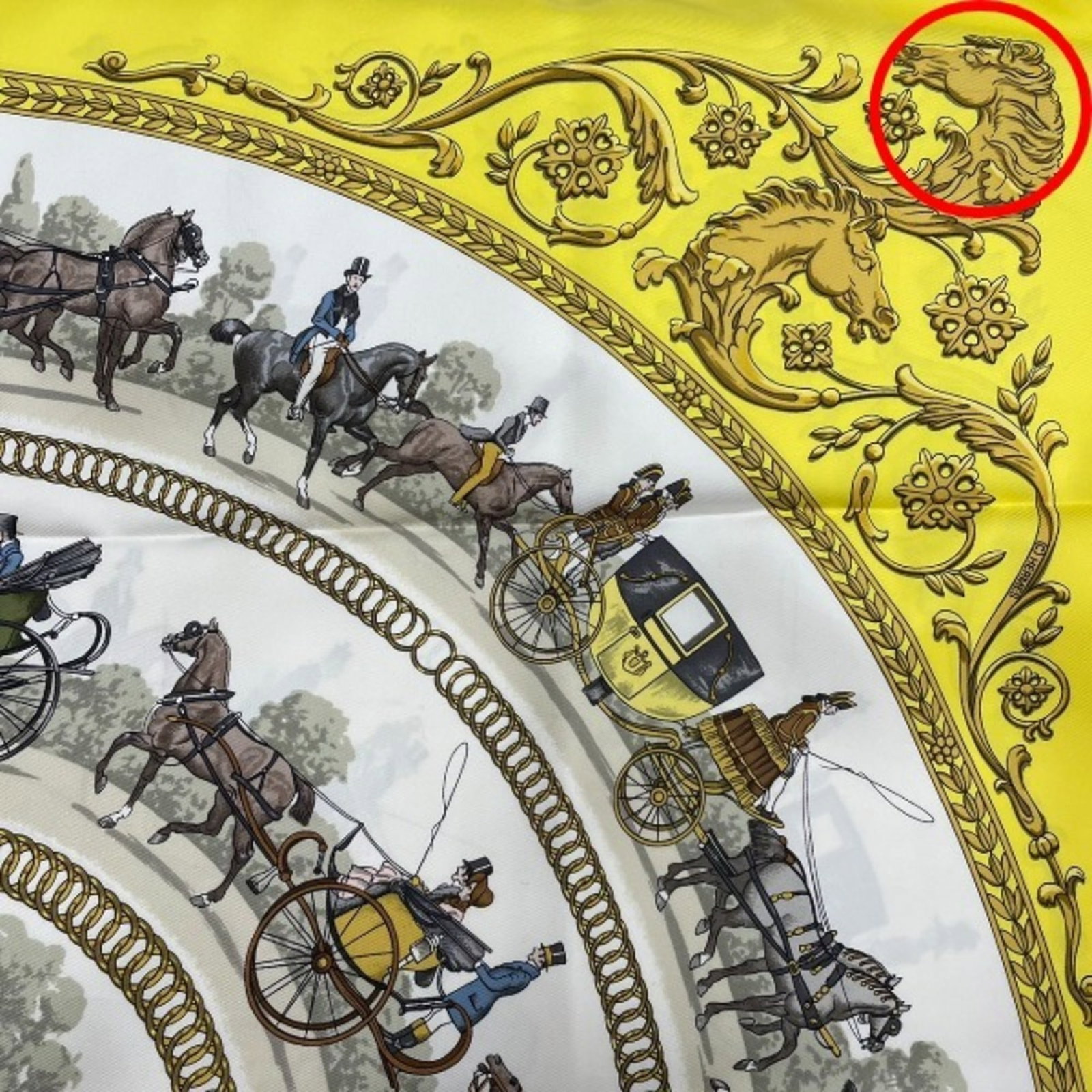Silk Hermes Scarf - 8
