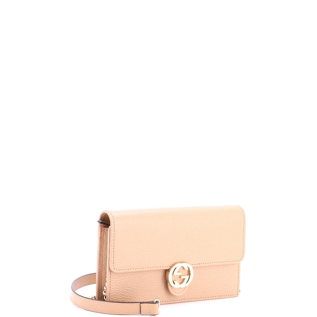Gucci Interlocking Leather Chain Wallet - 2