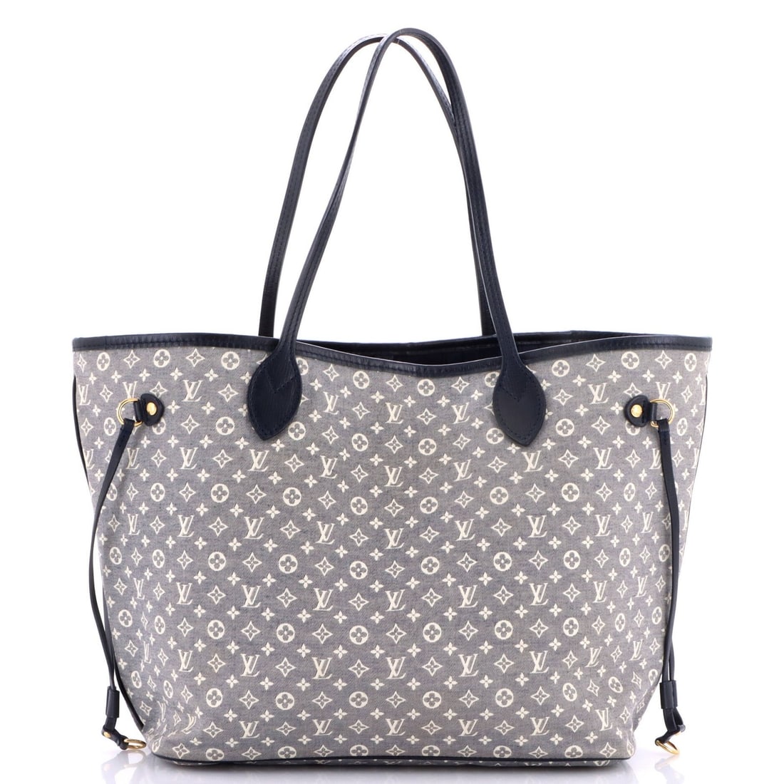 Monogram Neverfull Louis Vuitton Tote Idylle MM: Monogram Neverfull Louis Vuitton Tote Idylle MM Blue Monogram Neverfull Louis Vuitton Tote Idylle MM in great condition, featuring a classic design with a signature blue exterior and gold hardware. Th