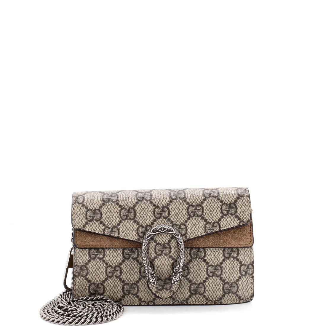 Coated Canvas GG Dionysus Super Mini Gucci Bag: Coated Canvas GG Dionysus Super Mini Gucci Bag Coated Canvas GG Dionysus Super Mini Gucci Bag - A stylish and compact accessory from the iconic Gucci brand. This Super Mini bag features a canvas coate