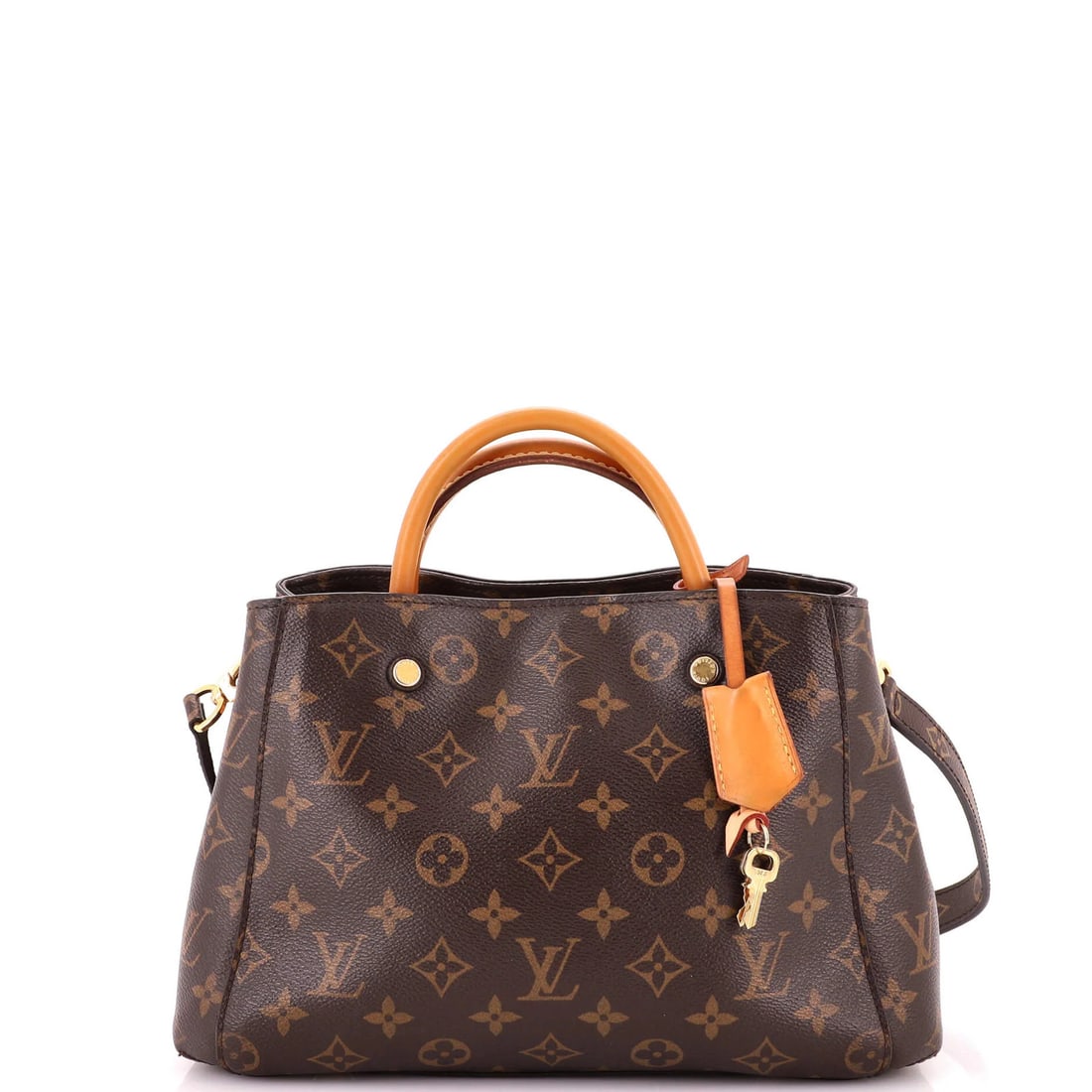 Montaigne Handbag Louis Vuitton Canvas Monogram BB: Montaigne Handbag Louis Vuitton Canvas Monogram BB The Montaigne Handbag Louis Vuitton Canvas Monogram BB boasts a classic design with a timeless brown canvas exterior, adorned with the iconic Monogra