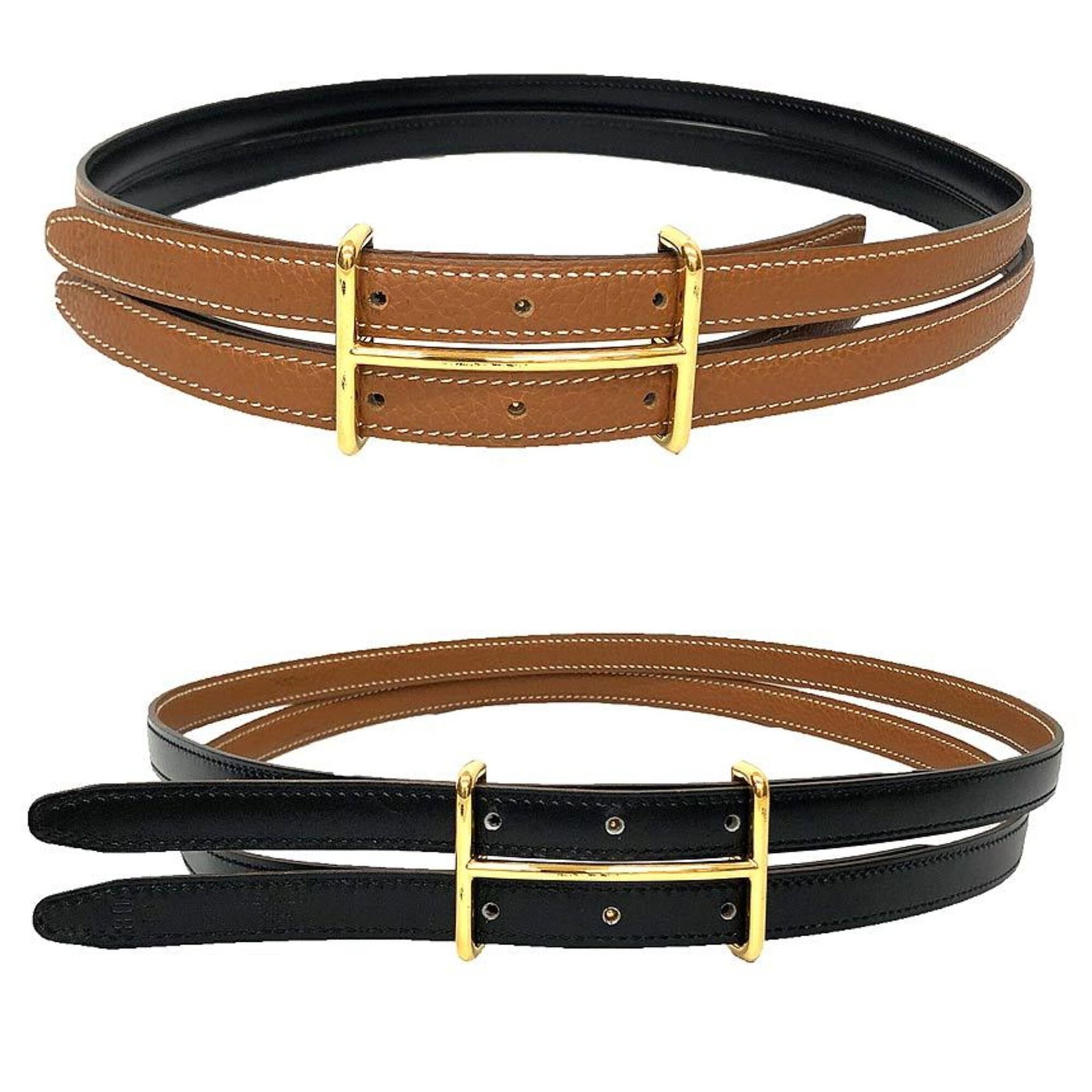Hermes Standard Belt: Hermes Standard Belt The Hermes Standard Belt is a sleek and sophisticated accessory, crafted from high-quality black leather. Measuring 77.5-82.5cm in length, this classic belt is designed to complem