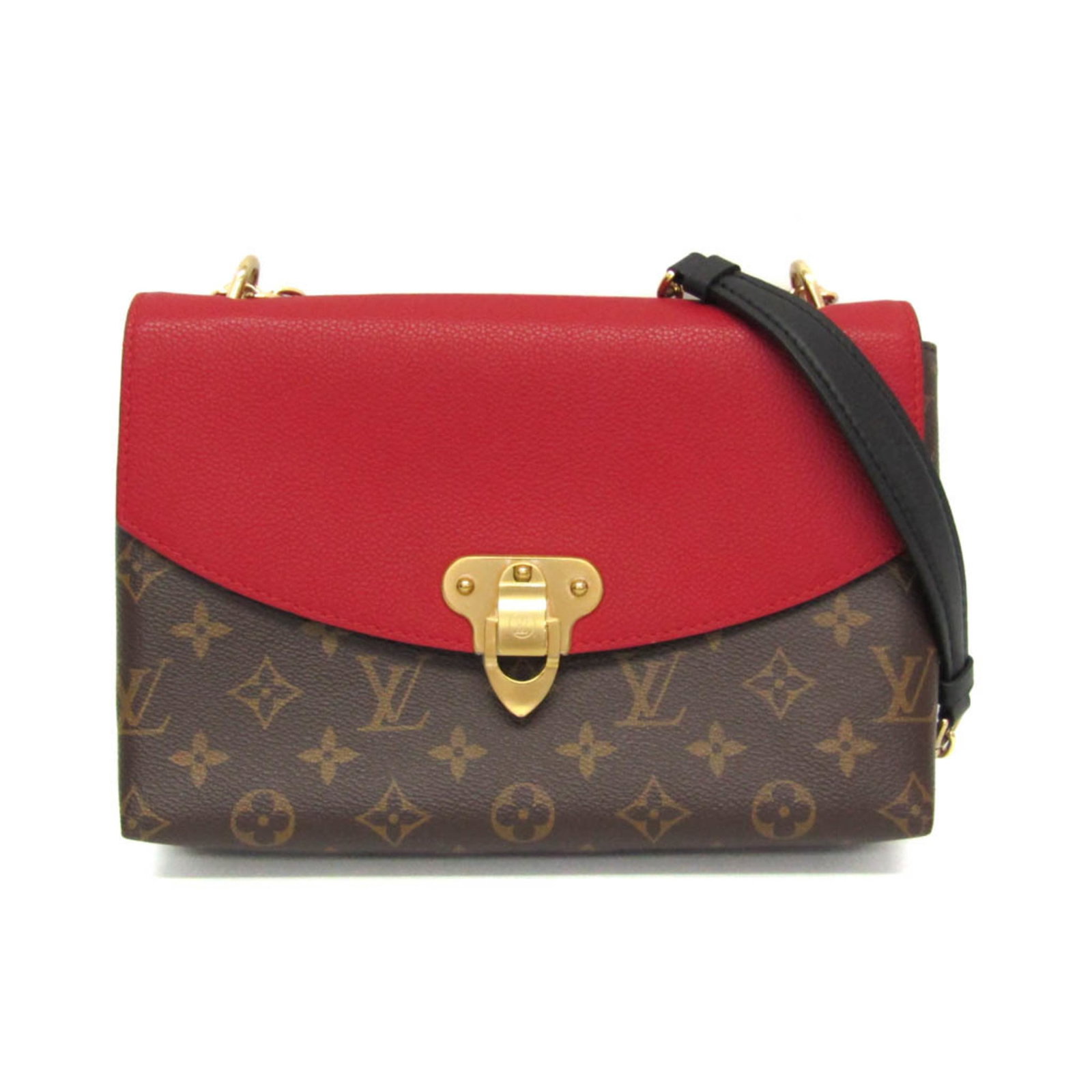 Louis Vuitton Monogram Leather Shoulder Bag: Louis Vuitton Monogram Leather Shoulder Bag Monogrammed luxury at its finest, this Louis Vuitton Saint Placide shoulder bag boasts a timeless design with classic taurillon leather and the iconic monog