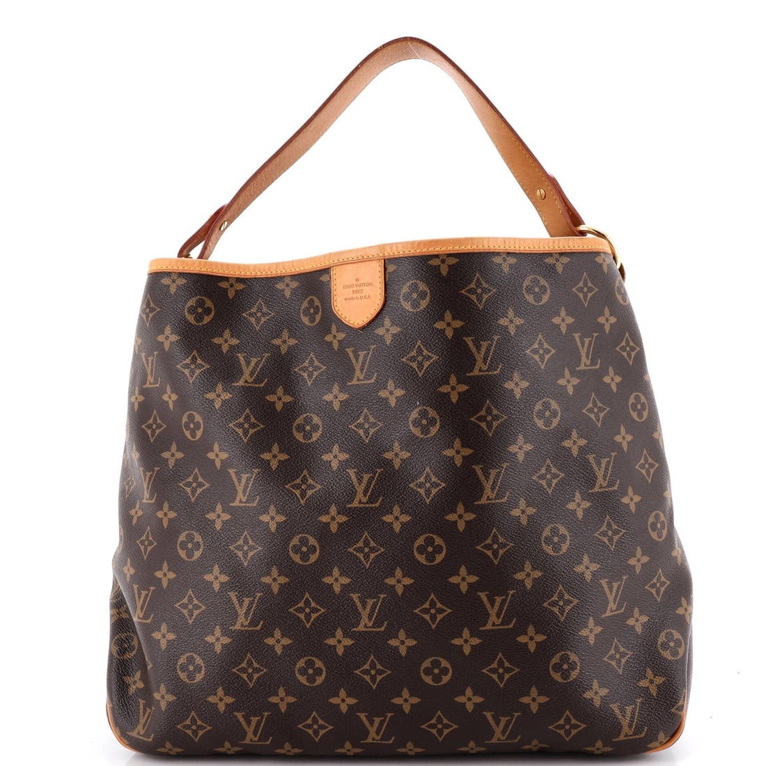 Delightful Louis Vuitton Monogram Canvas GM Handbag: Delightful Louis Vuitton Monogram Canvas GM Handbag Brown Louis Vuitton Monogram Canvas GM Hobos Handbag with Gold Hardware, featuring a classic design and timeless style. This Very Good condition bag