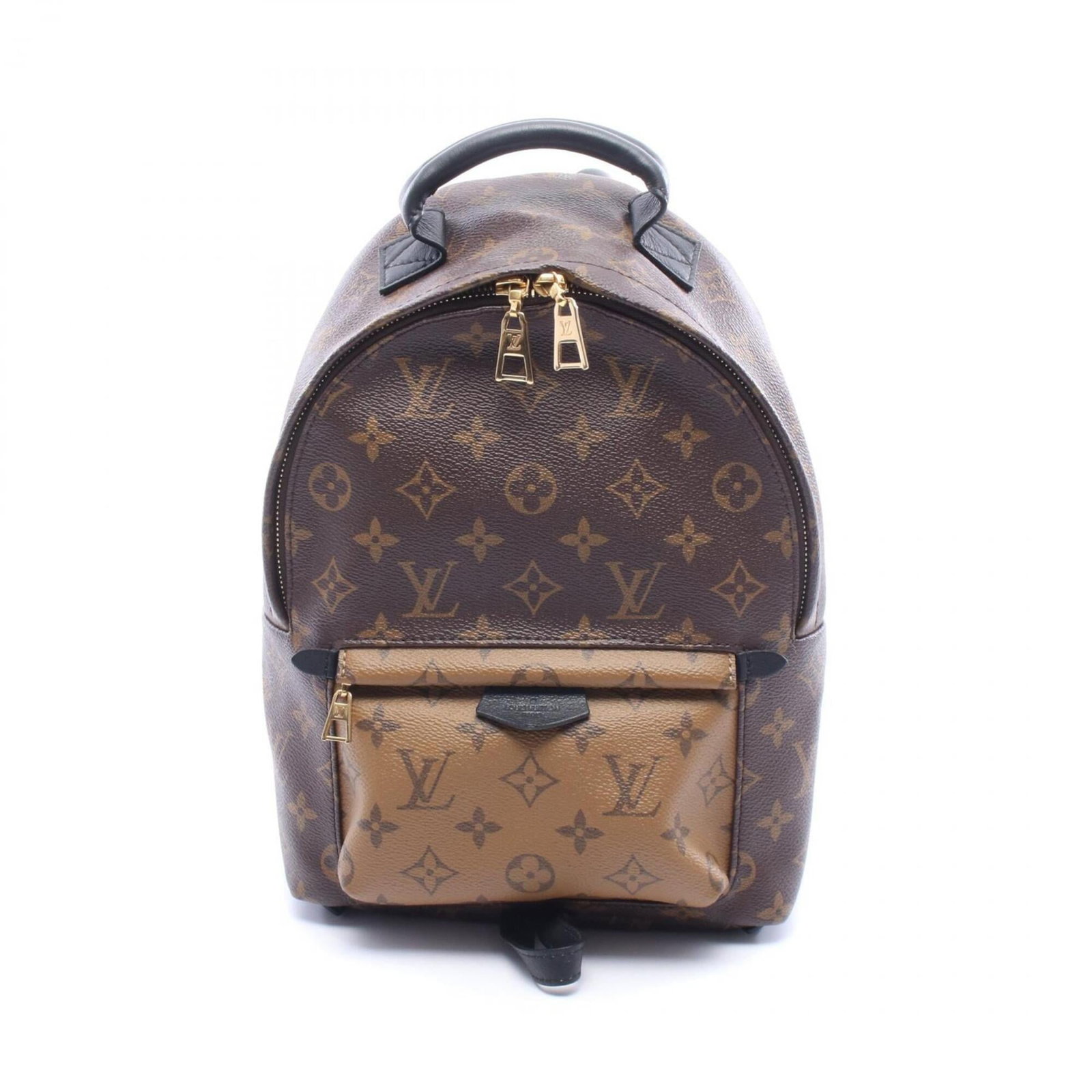 Louis Vuitton Monogram Reverse Handbag Backpack: Louis Vuitton Monogram Reverse Handbag Backpack Monogram Reverse pattern adds a touch of elegance to this Louis Vuitton backpack, featuring a classic design with a twist. The brown and monogram