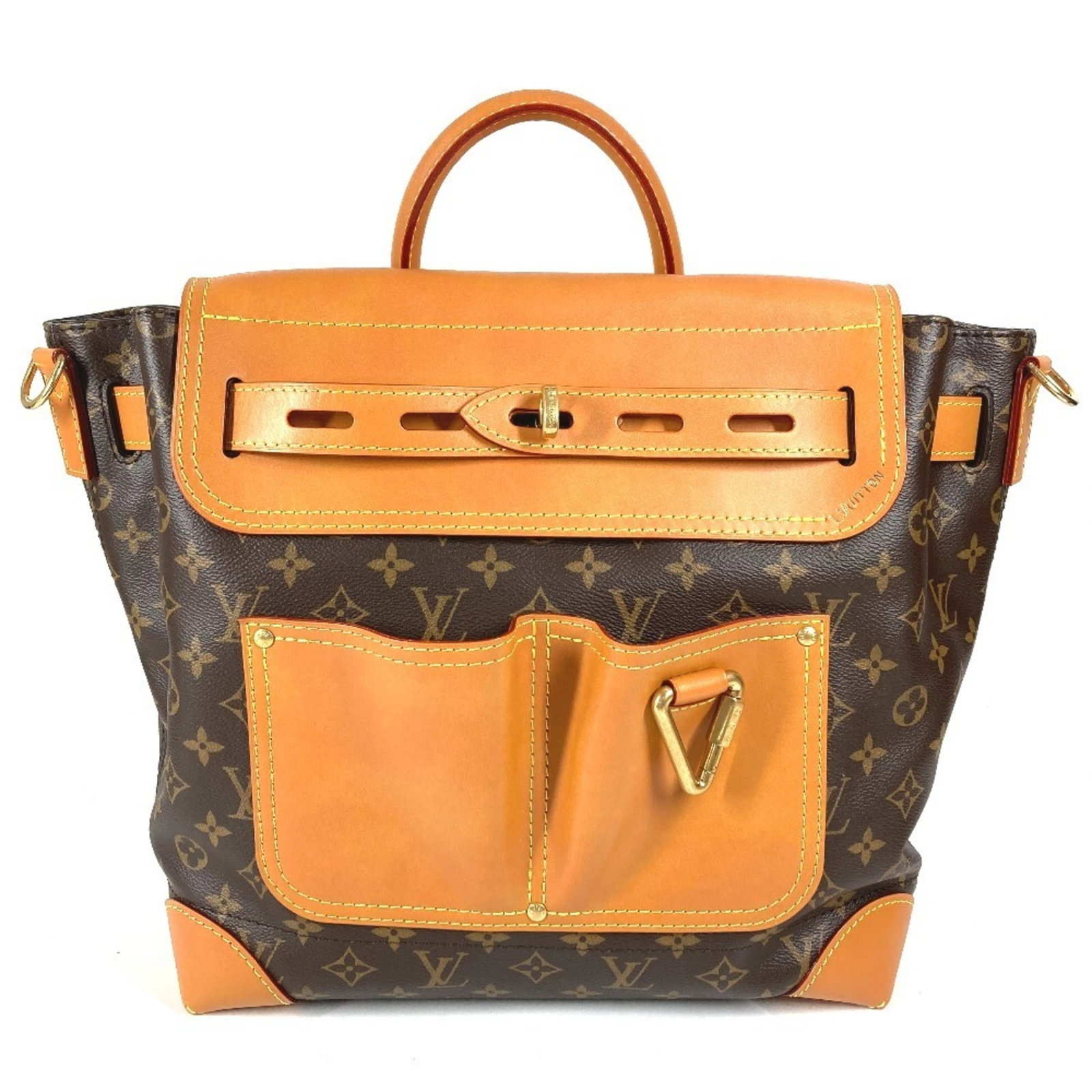 Louis Vuitton Backpack Handbag Shoulder Bag Tote Bag Monogram: Louis Vuitton Backpack Handbag Shoulder Bag Tote Bag Monogram Brown Monogram Louis Vuitton Backpack Handbag Shoulder Bag Tote Bag with classic 30cm x 31cm x 13.5cm dimensions, featuring the iconic