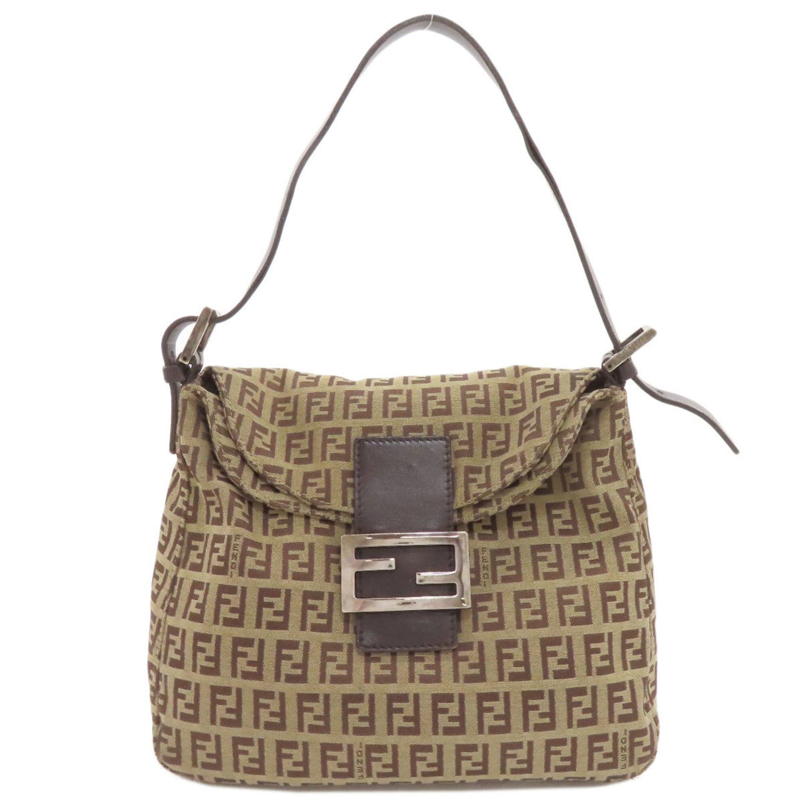 Handbag Canvas By Fendi: Handbag Canvas By Fendi Canvas by Fendi Zucchino handbag in brown canvas, measuring 21cm x 24cm x 12cm, with a handle length of 35cm - 50cm. This stylish handbag features a canvas material and a