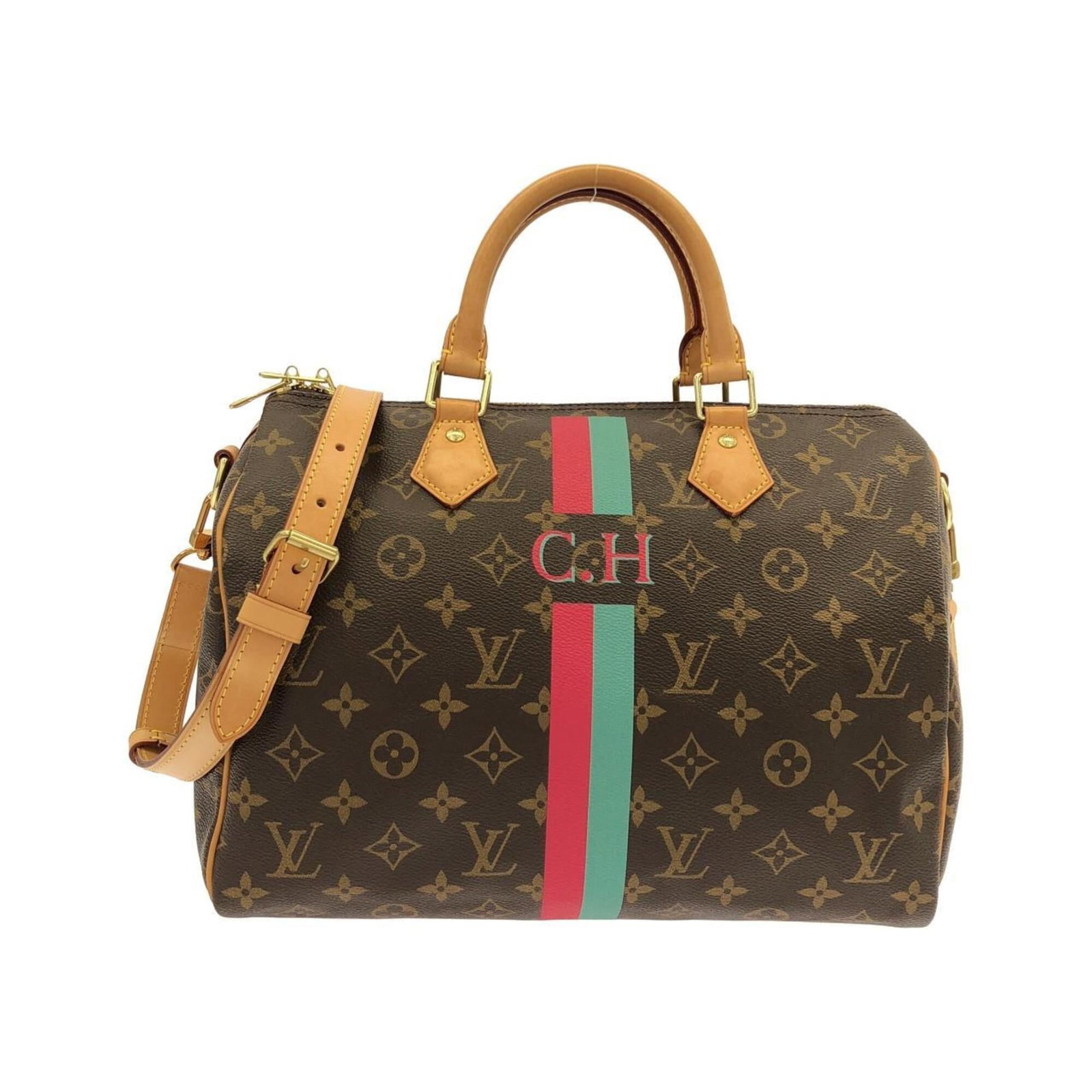 Louis Vuitton Boston Bag Coated Canvas: Louis Vuitton Boston Bag Coated Canvas The Louis Vuitton Boston Bag Coated Canvas boasts a timeless design with its iconic monogram pattern, perfectly complemented by the rich Marron color. Measuring