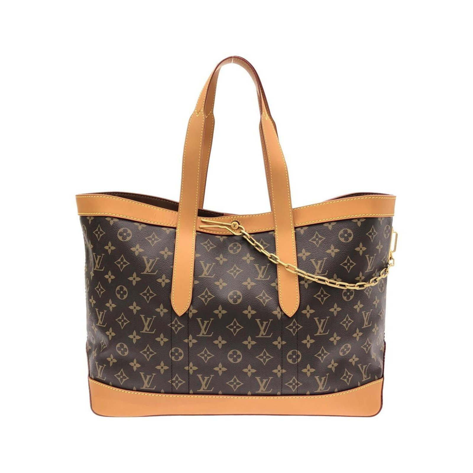 Louis Vuitton Handbag Coated Canvas: Louis Vuitton Handbag Coated Canvas Coated canvas construction provides durability and style to this Louis Vuitton handbag, available in a rich Marron color. The gold hardware adds a touch of