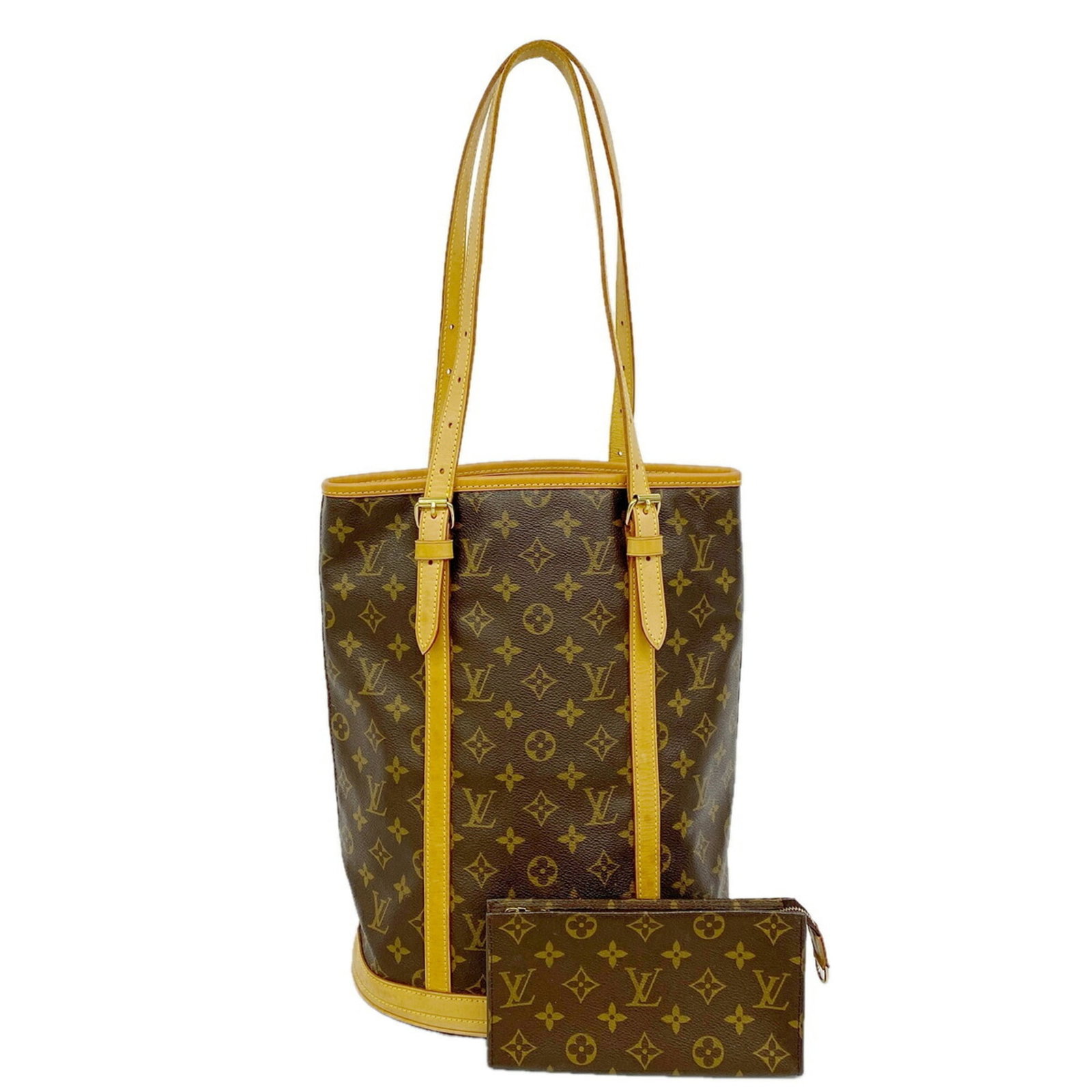 Tote Bag Louis Vuitton: Tote Bag Louis Vuitton Brown Louis Vuitton Tote Bag with Classic Design. This 36.5cm x 27cm x 20cm tote bag features the iconic Louis Vuitton brand and a timeless brown color. Made with a durable