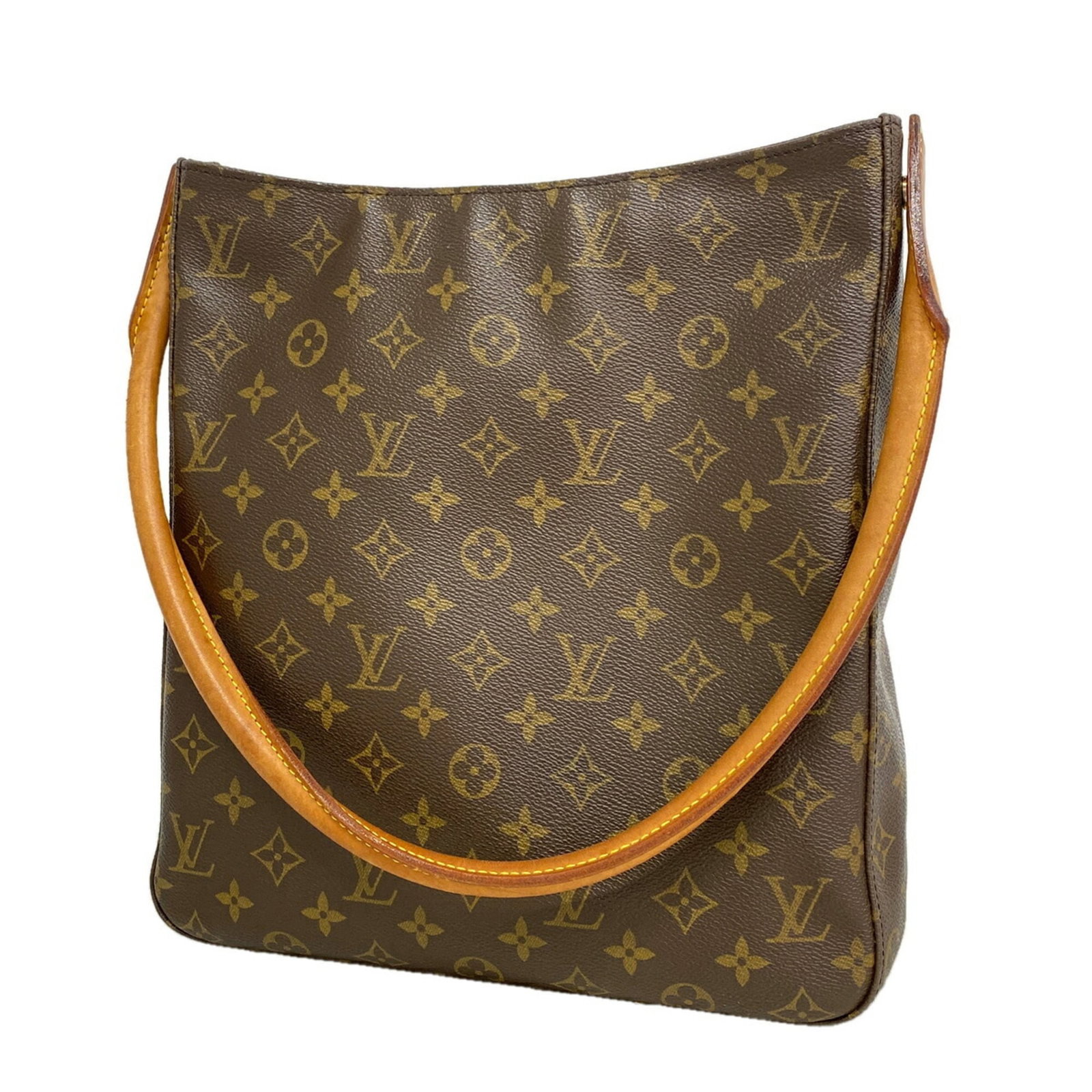 Shoulder Bag by Louis Vuitton: Shoulder Bag by Louis Vuitton Brown Louis Vuitton shoulder bag with classic design and signature monogram pattern. Measuring 31cm x 28cm x 10.5cm, this stylish bag features a timeless combination of f