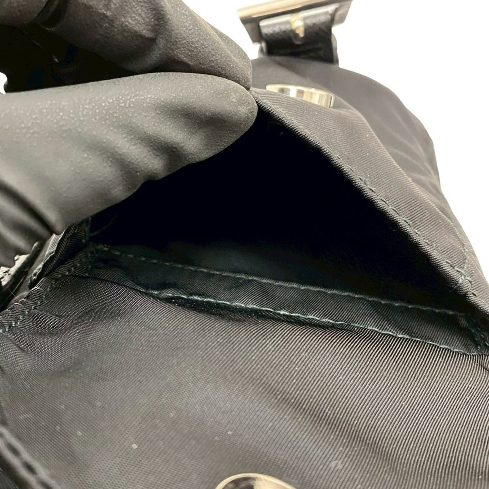 Backpack Nylon Leather Prada - 10