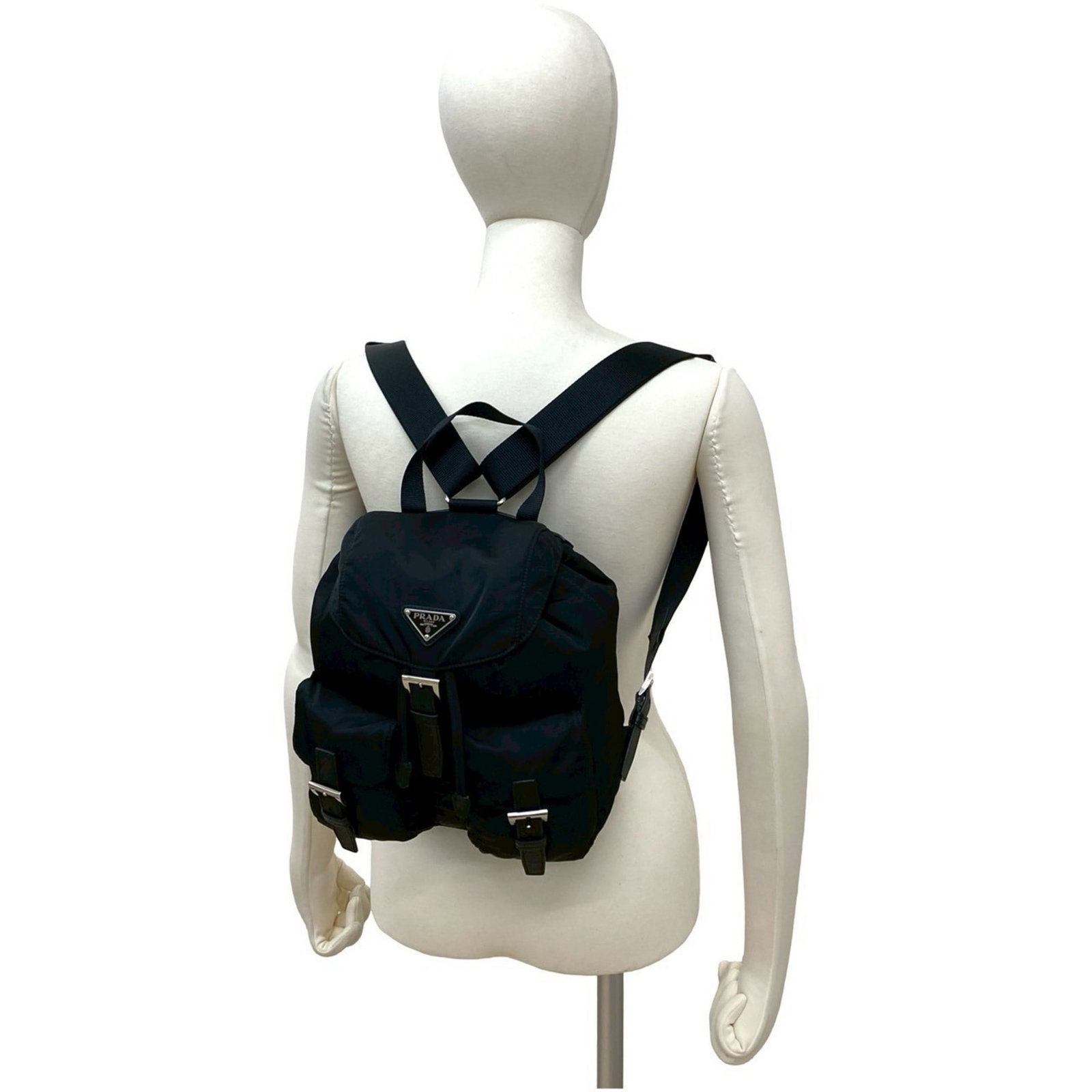 Backpack Nylon Leather Prada - 2