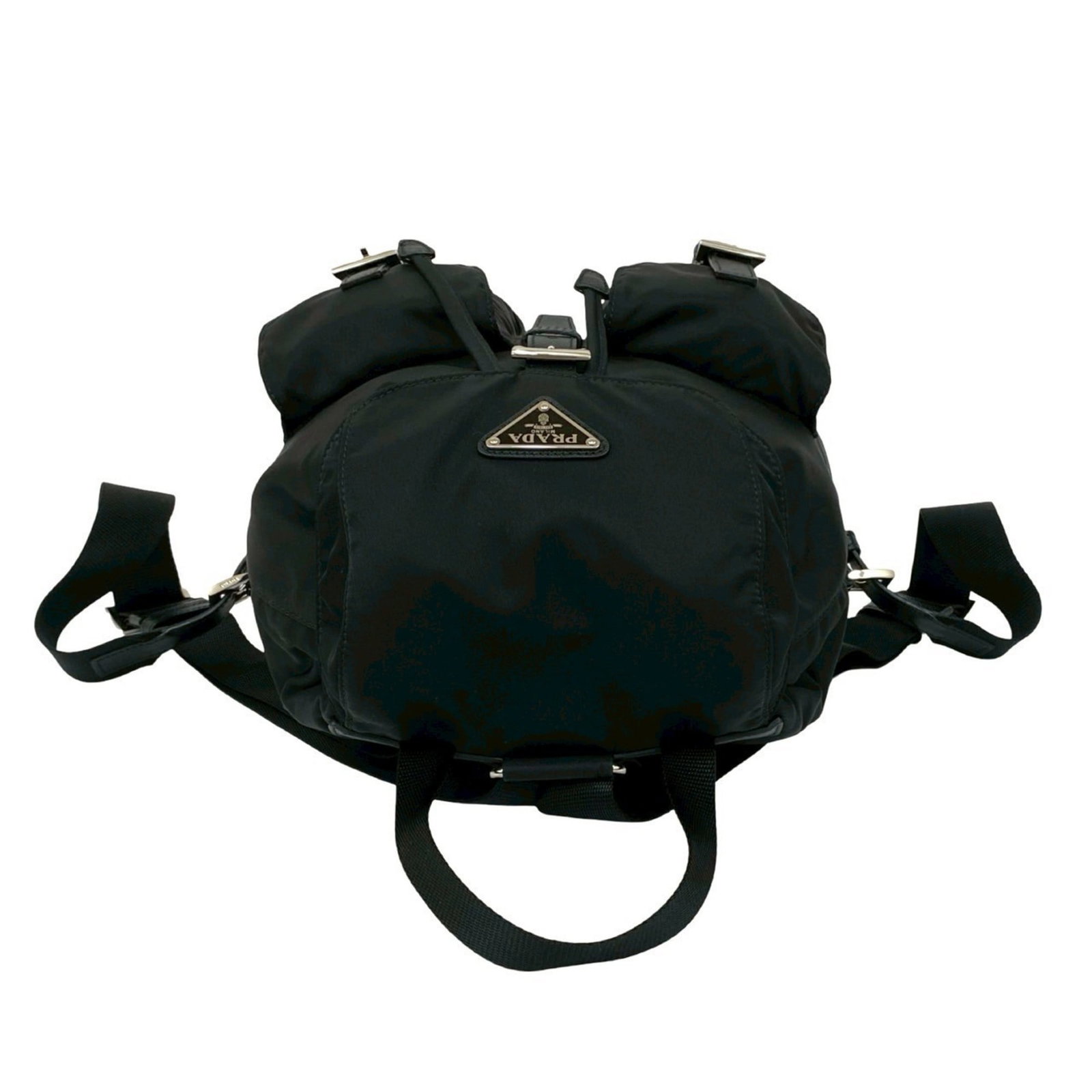 Backpack Nylon Leather Prada - 4