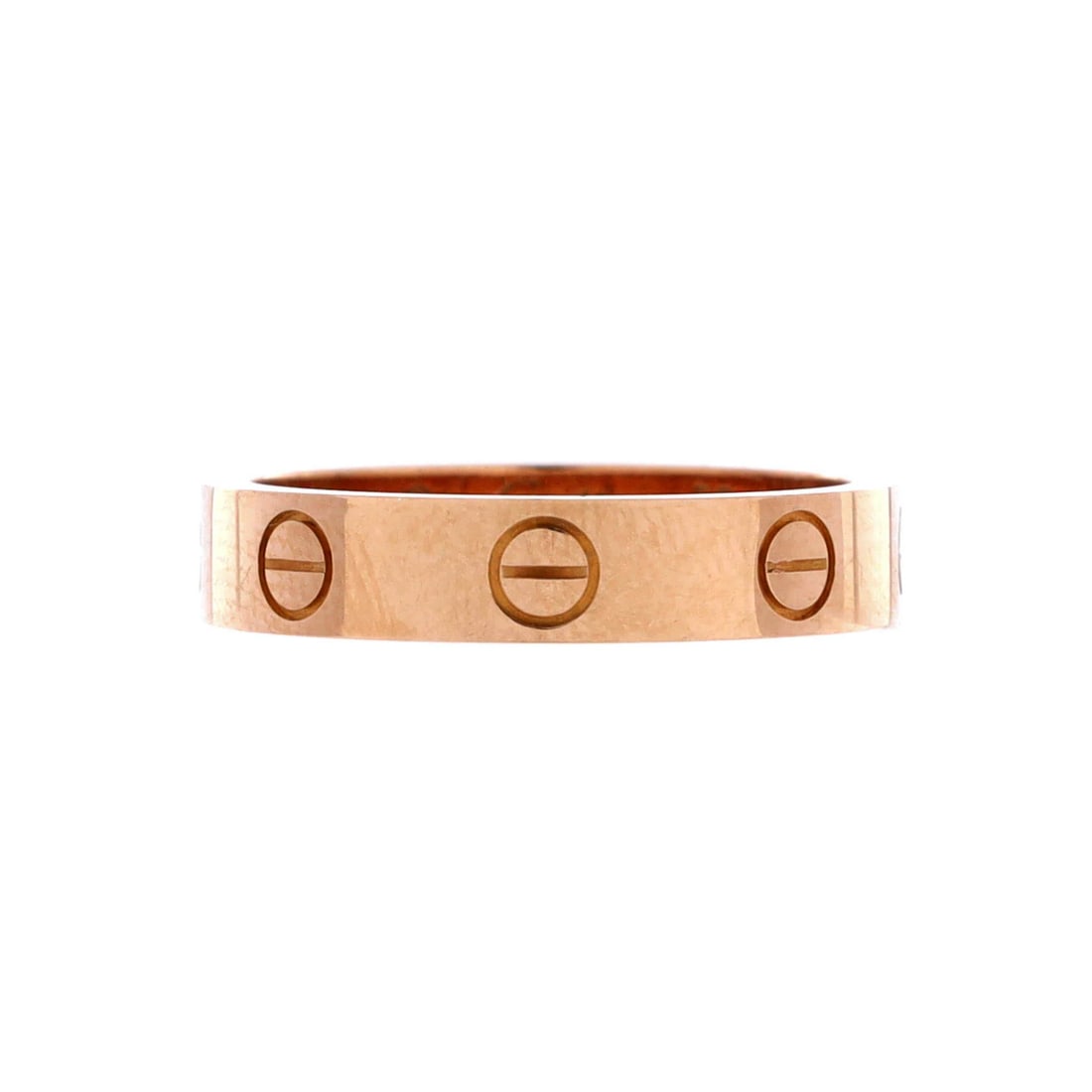 Cartier Love Wedding Band 1 Diamond Ring 18K Rose Gold with Diamond: Cartier Love Wedding Band 1 Diamond Ring 18K Rose Gold with Diamond 18K rose gold Cartier Love Wedding Band 1 Diamond Ring features a 3.80mm diamond set in 18K rose gold, a classic and elegant design