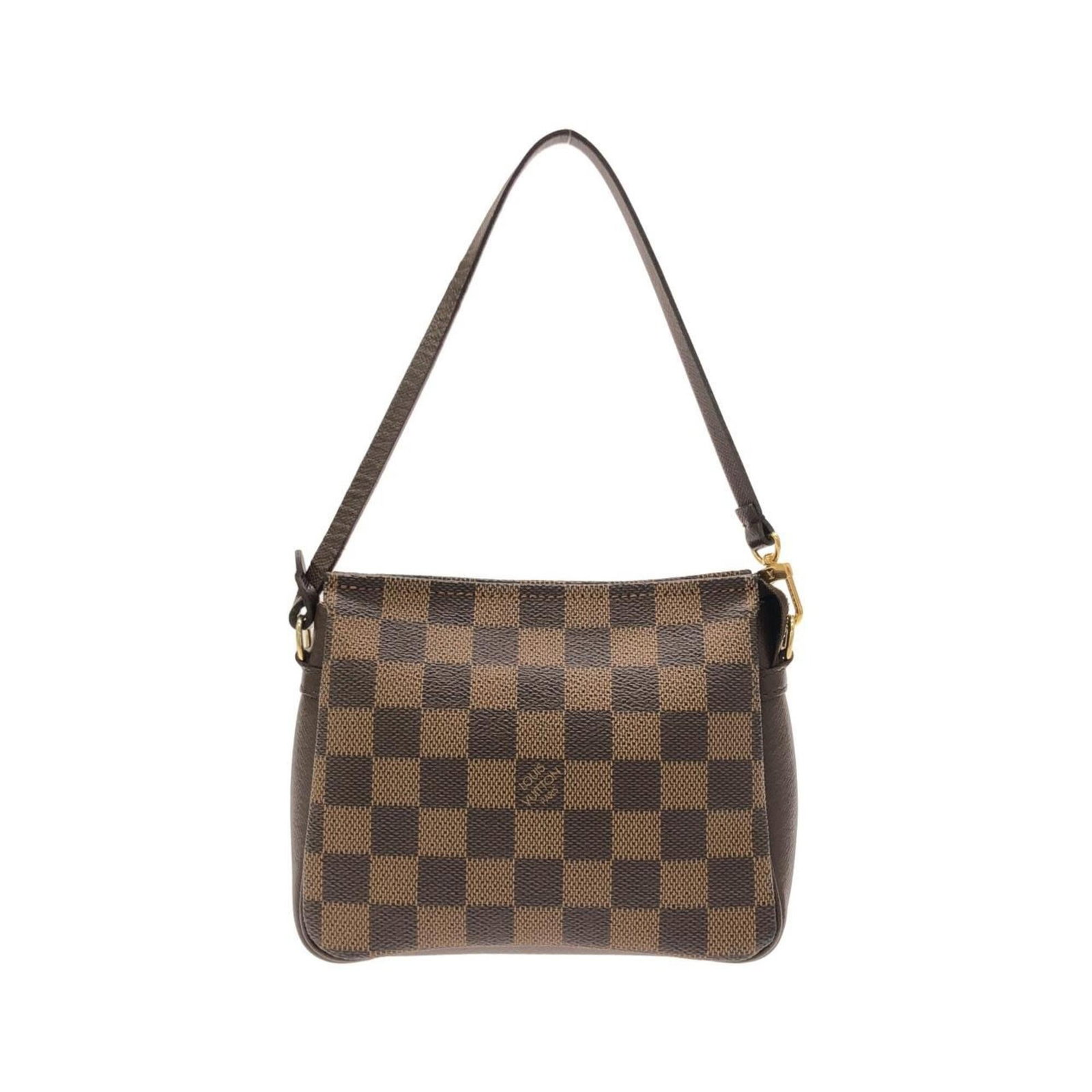 Canvas Coated Pouch Louis Vuitton: Canvas Coated Pouch Louis Vuitton Canvas Coated Pouch Louis Vuitton. Made from coated canvas, this women's pouch features gold hardware and a signature. Measuring 13cm x 16cm x 5.5cm, it has a